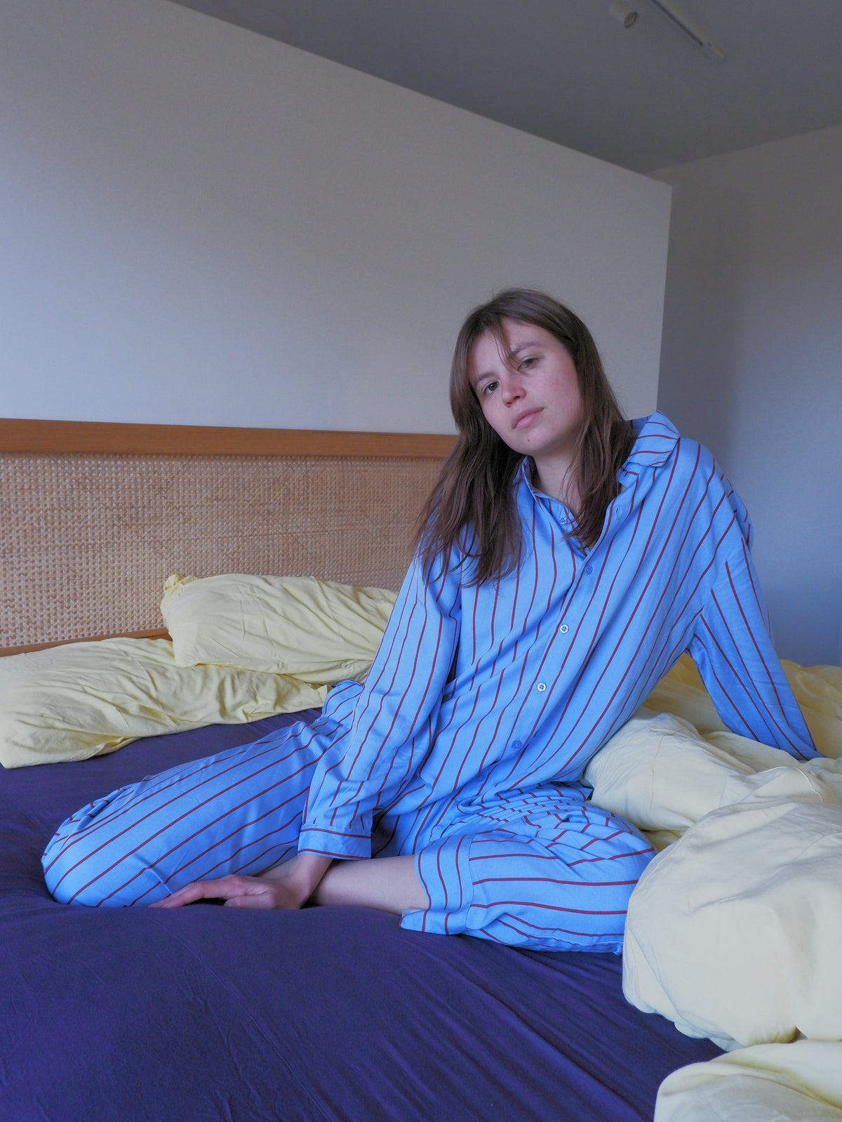 Blueberry Stripe Winter Pyjama Set