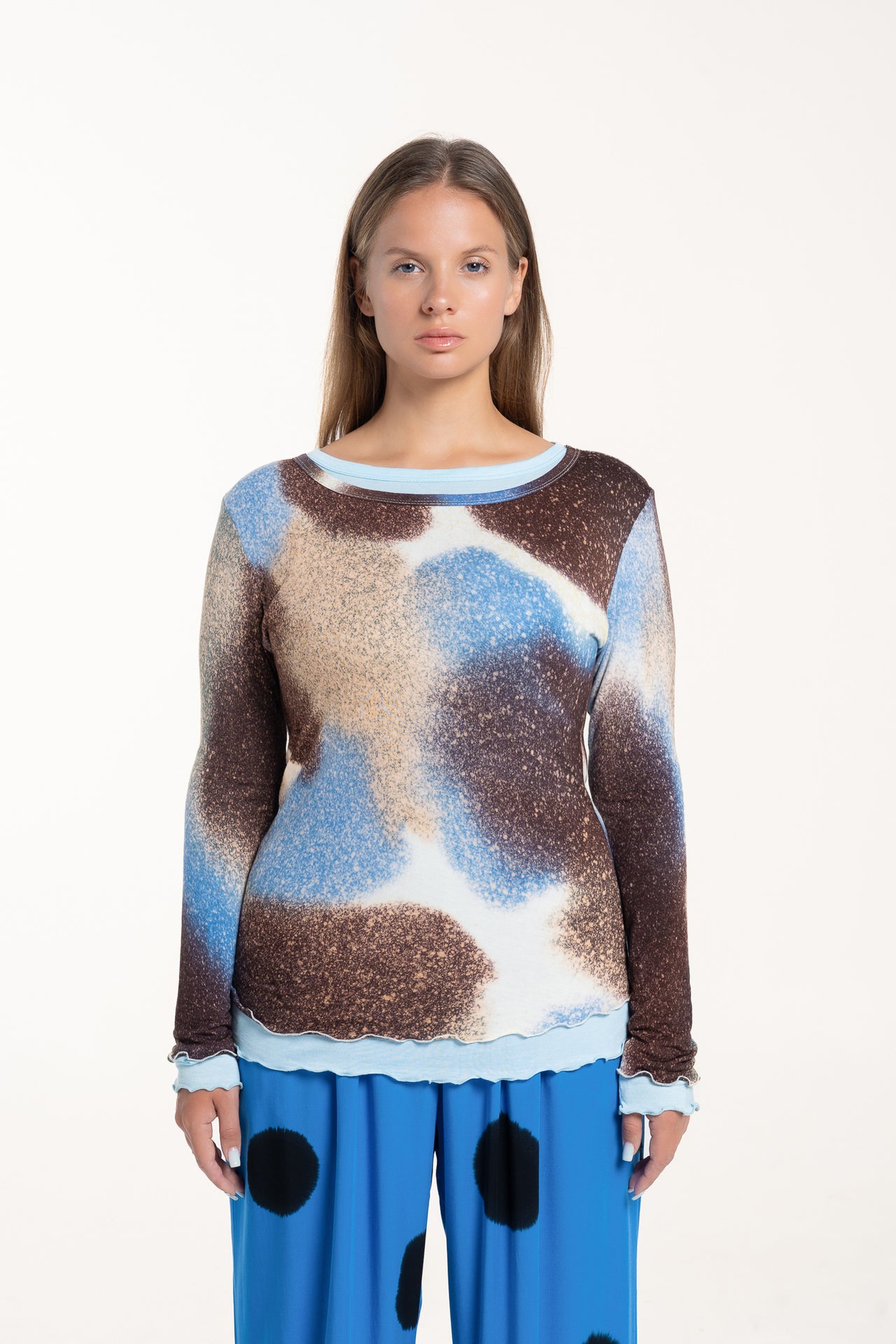 Dew Double Layer Long Sleeve Top
