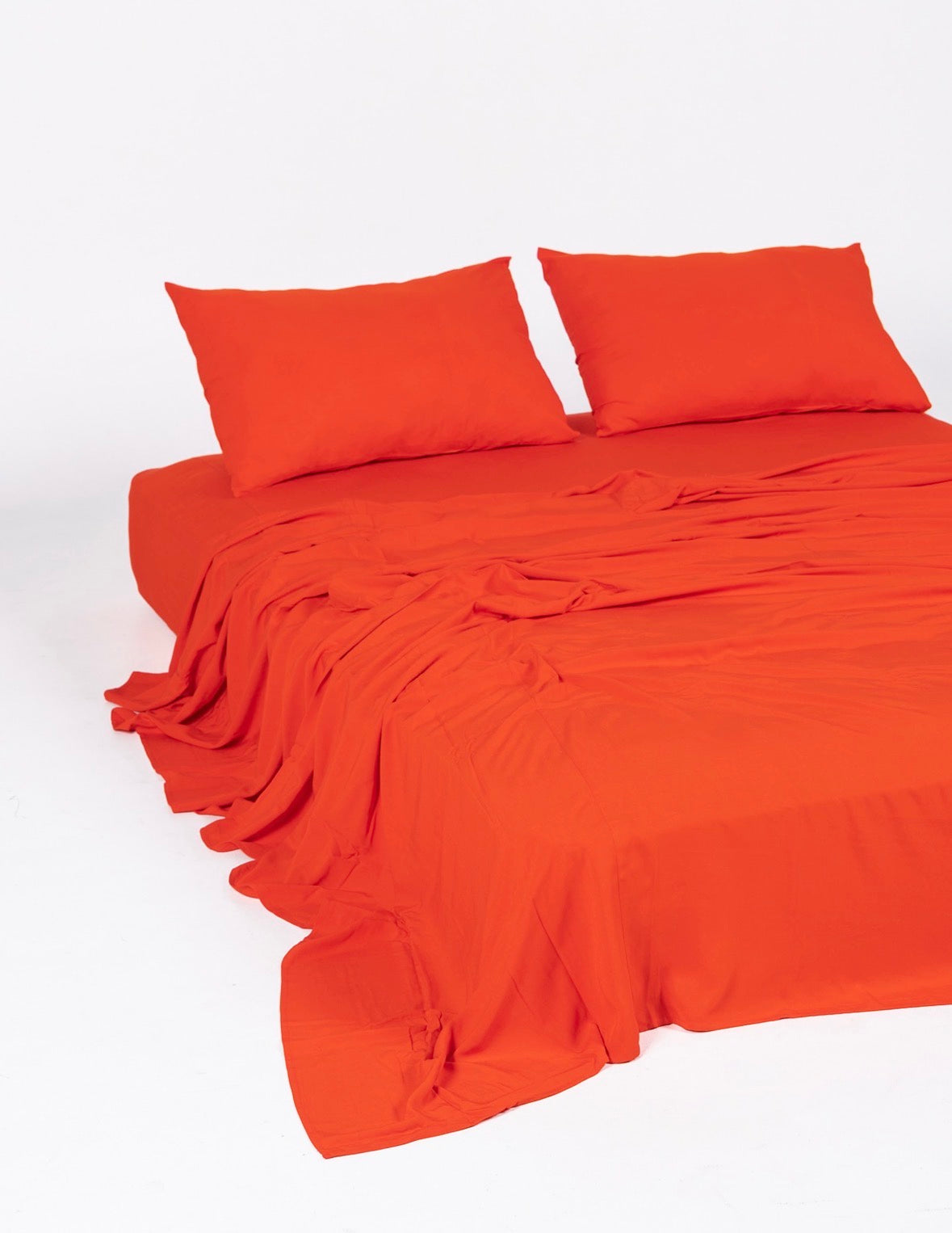 スカーレットバンブーフラットシーツ