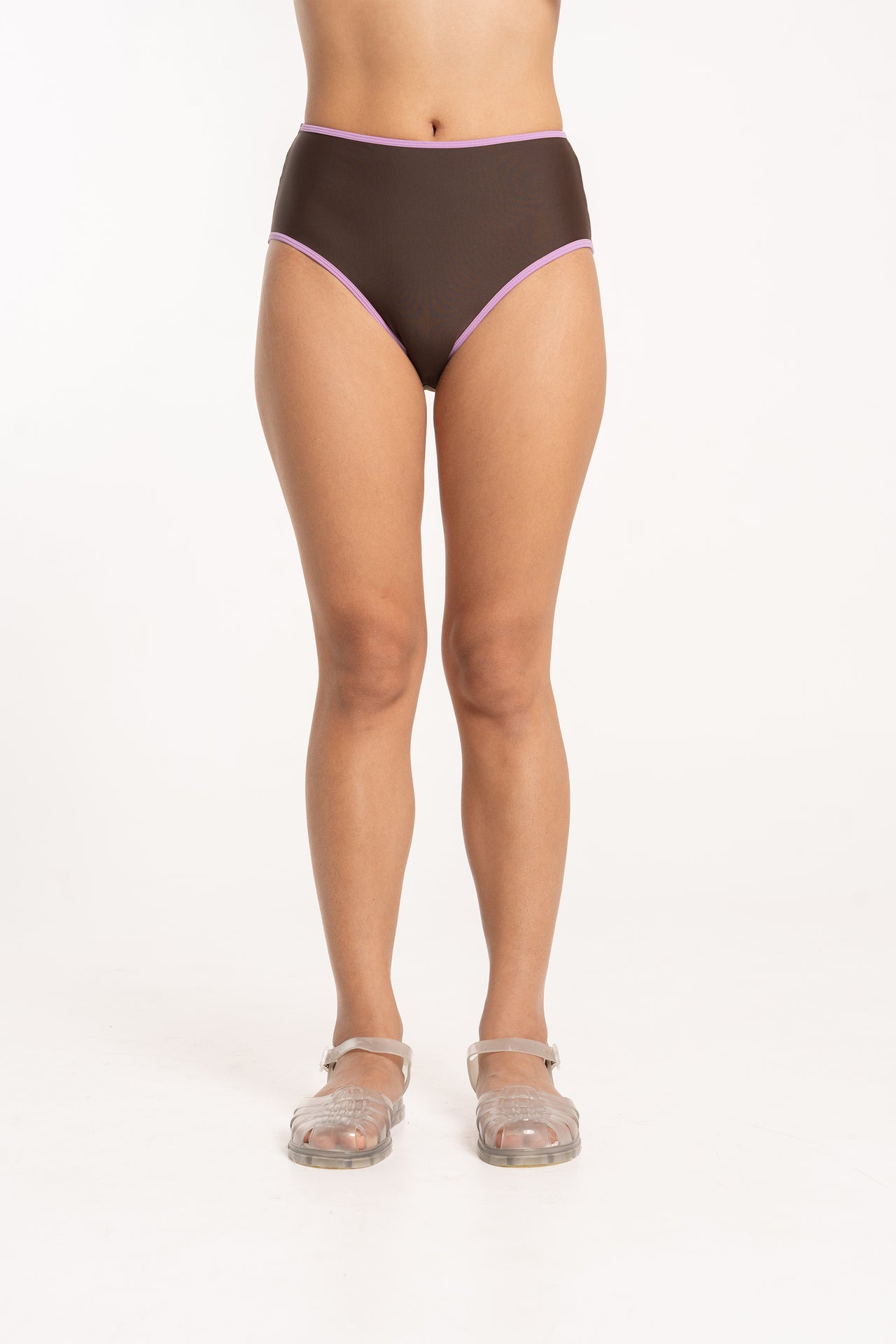 Choc Lilac High Waisted Bottom