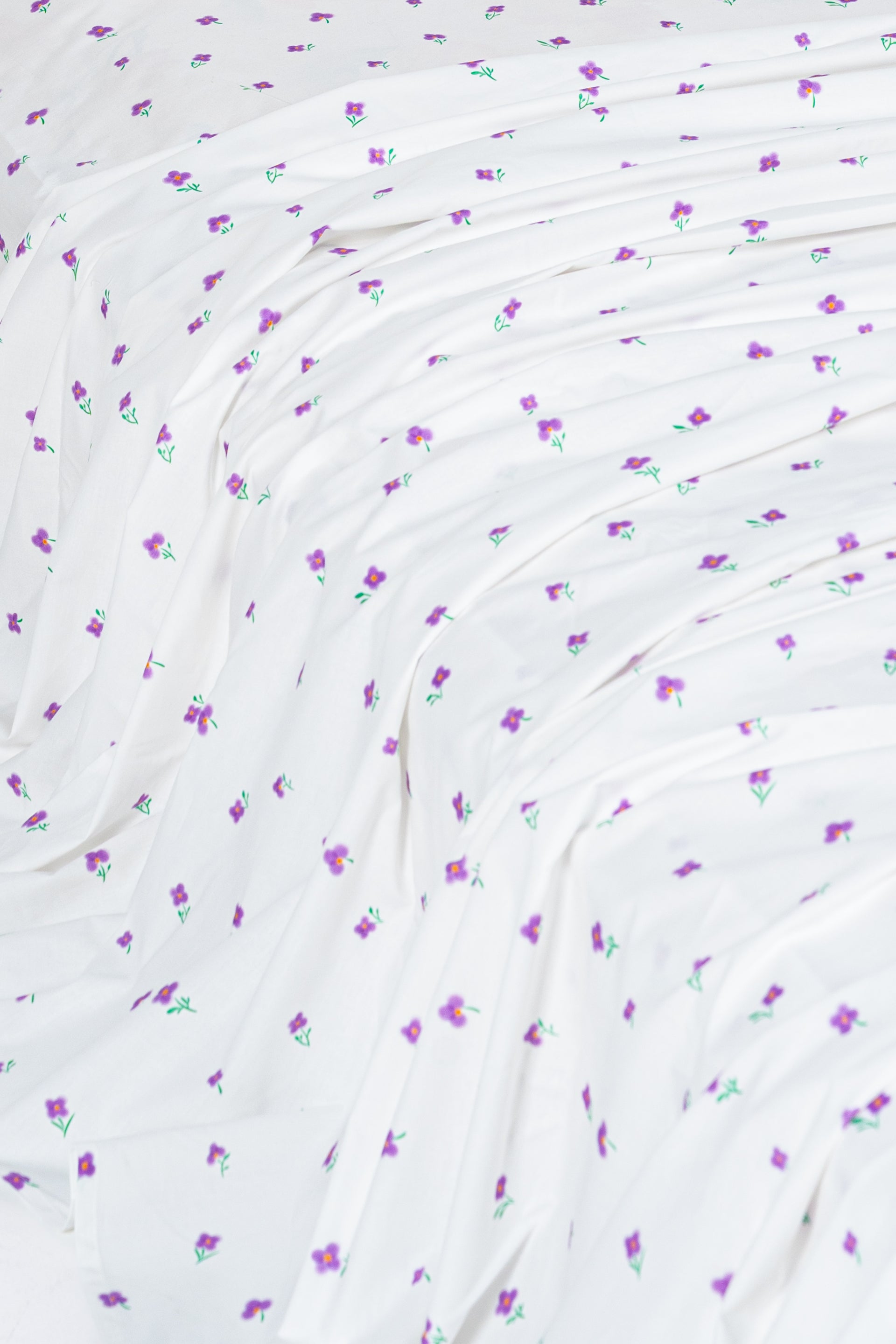 Wildflower Cotton Flat Sheet