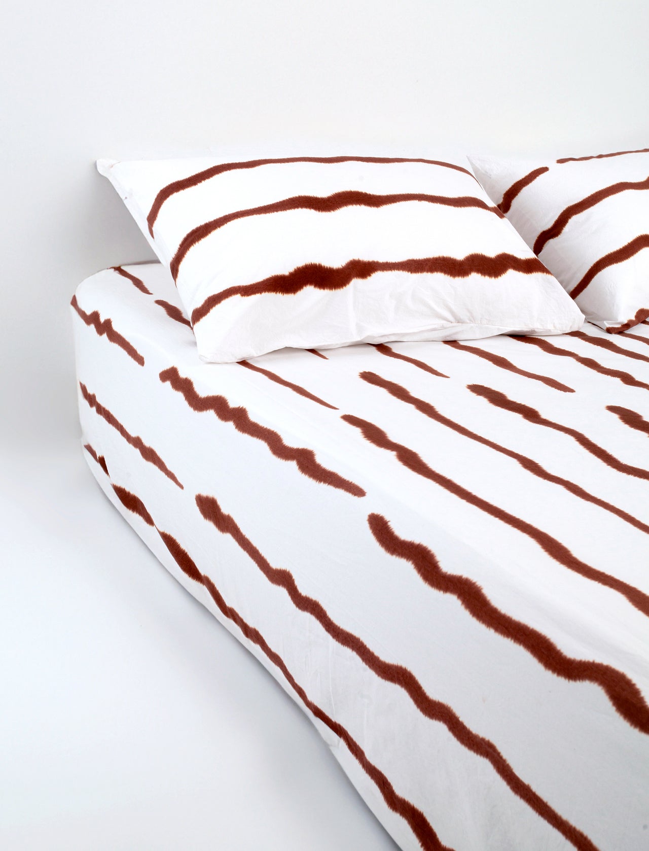 Choc Wave Cotton Fitted Sheet