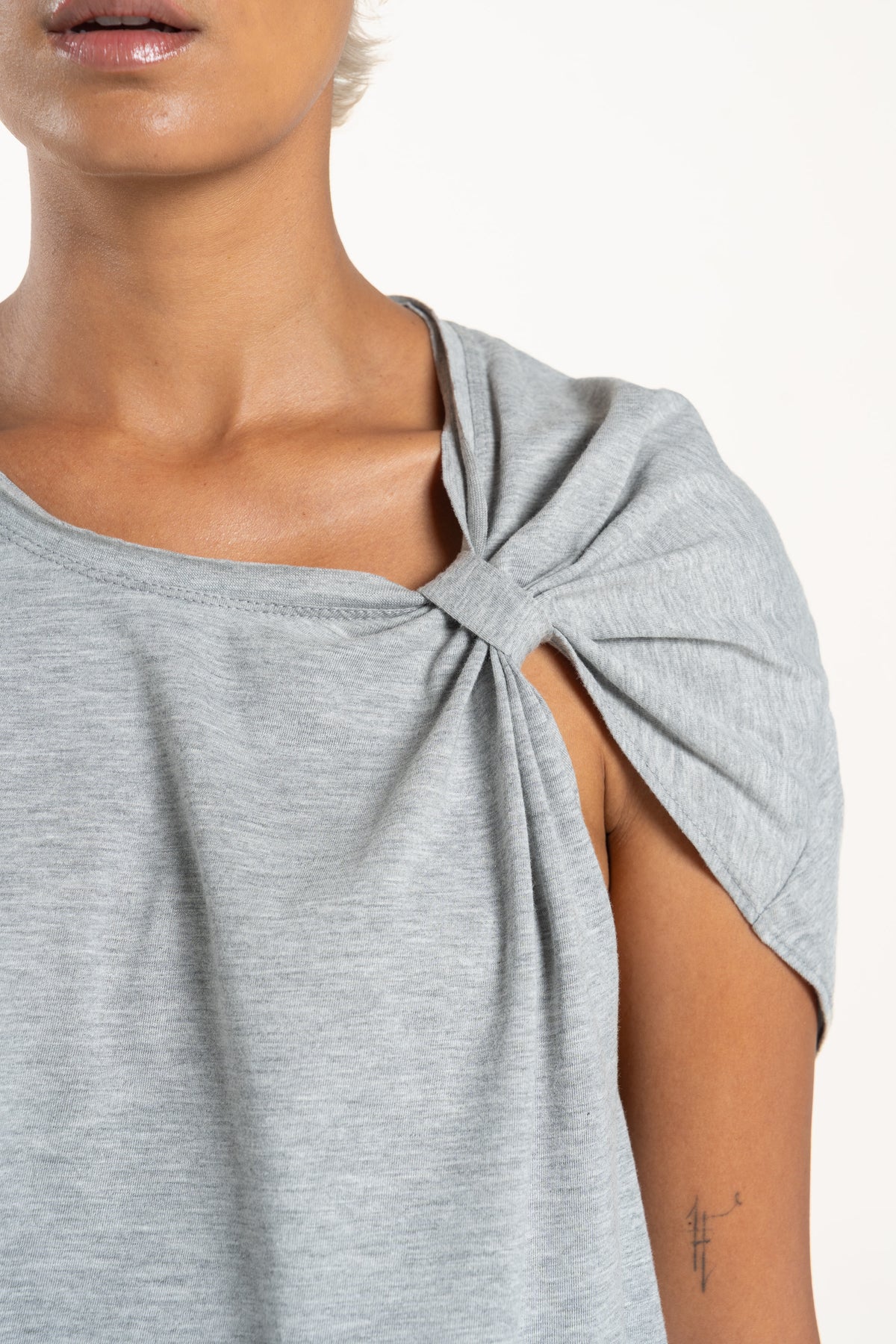 Grey Asymmetric Tee