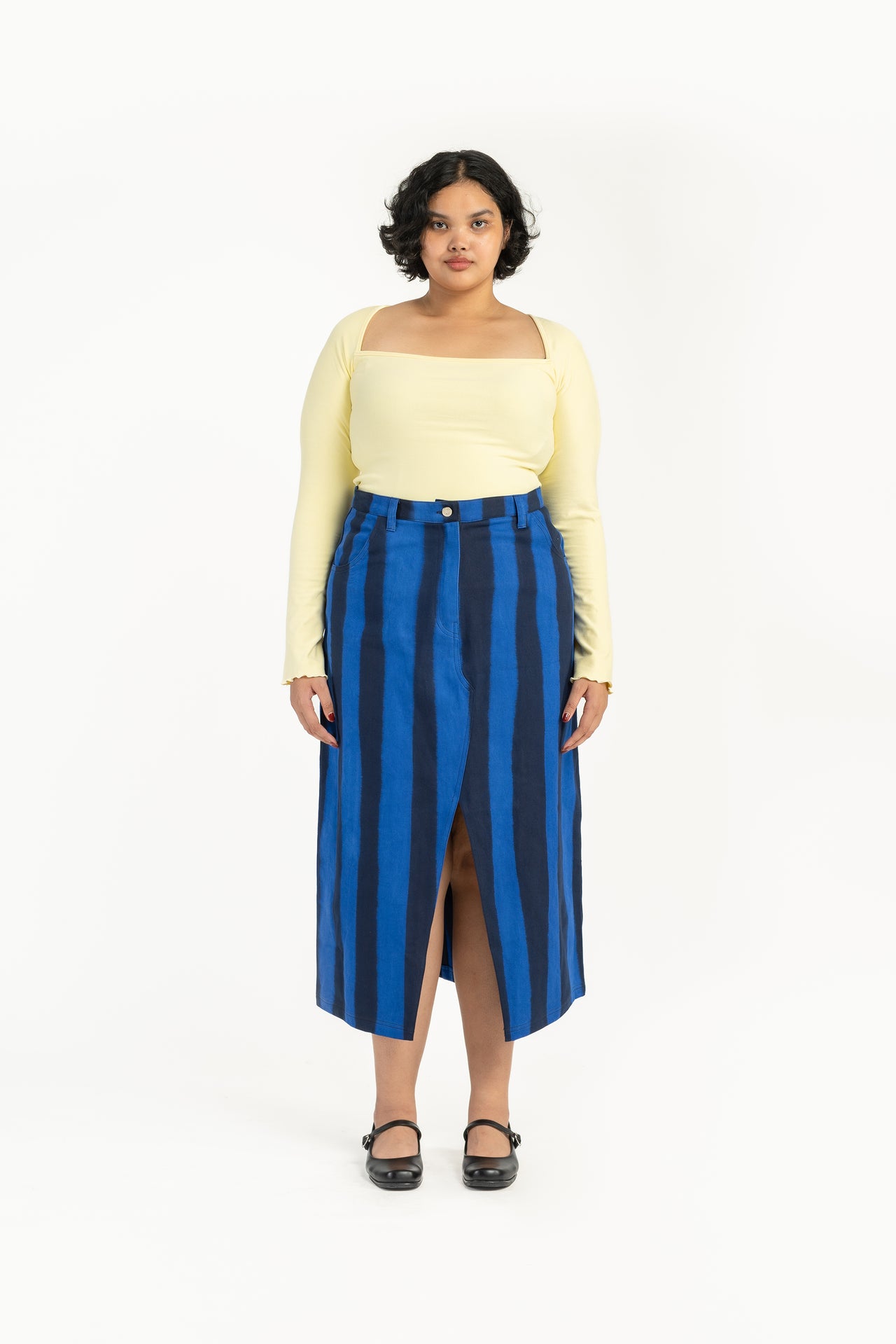 Cobalt Duo Maxi Skirt
