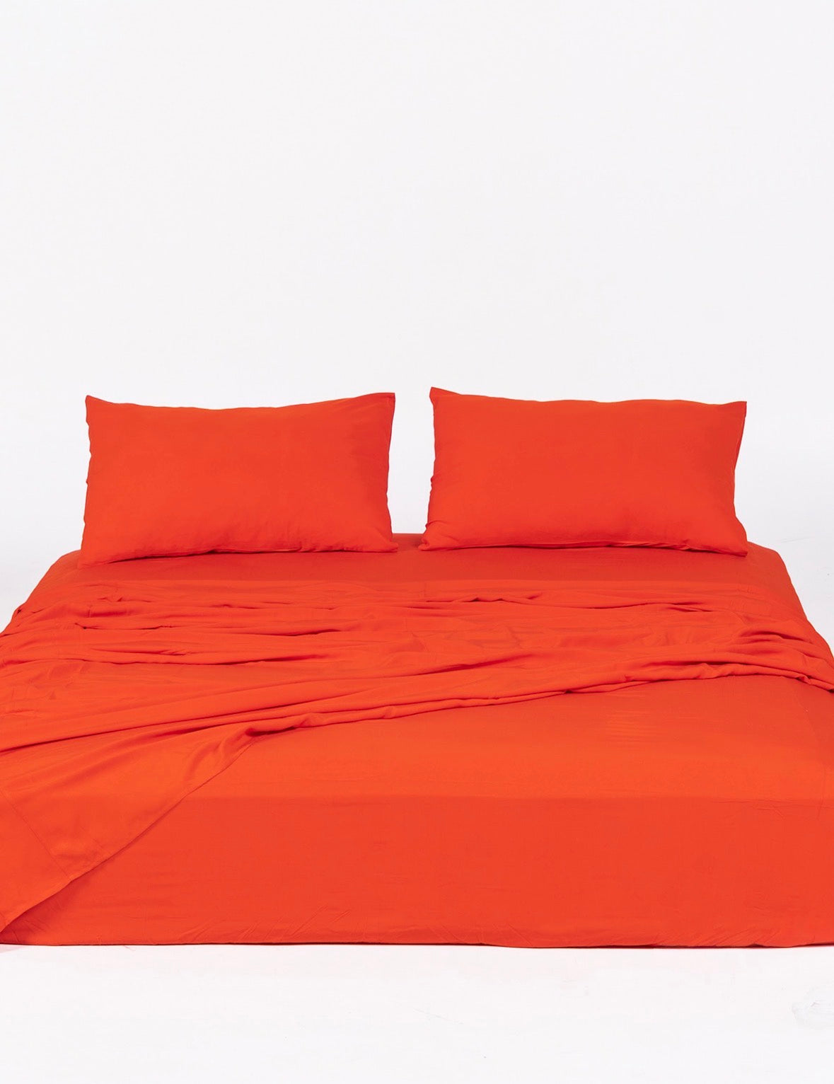 スカーレットバンブーフラットシーツ