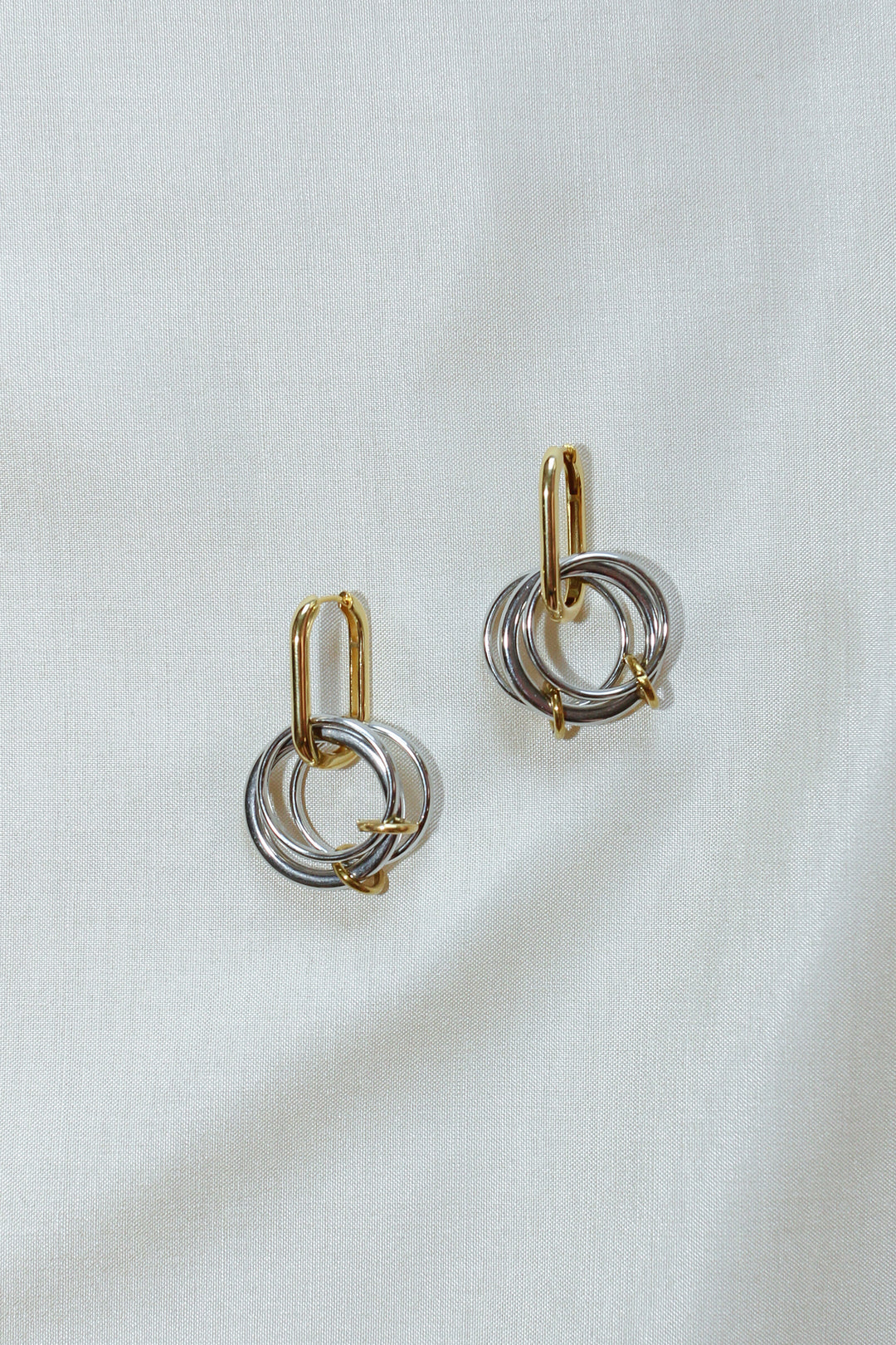 Trois Earrings / Gold and Silver - Par Moi