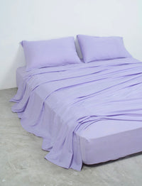 Lilac Bamboo Flat Sheet