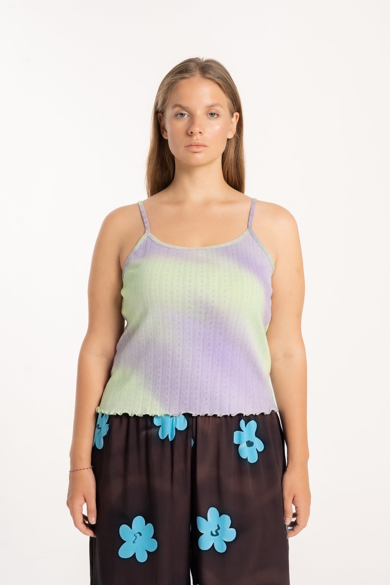 Hazy Pointelle Cami Top