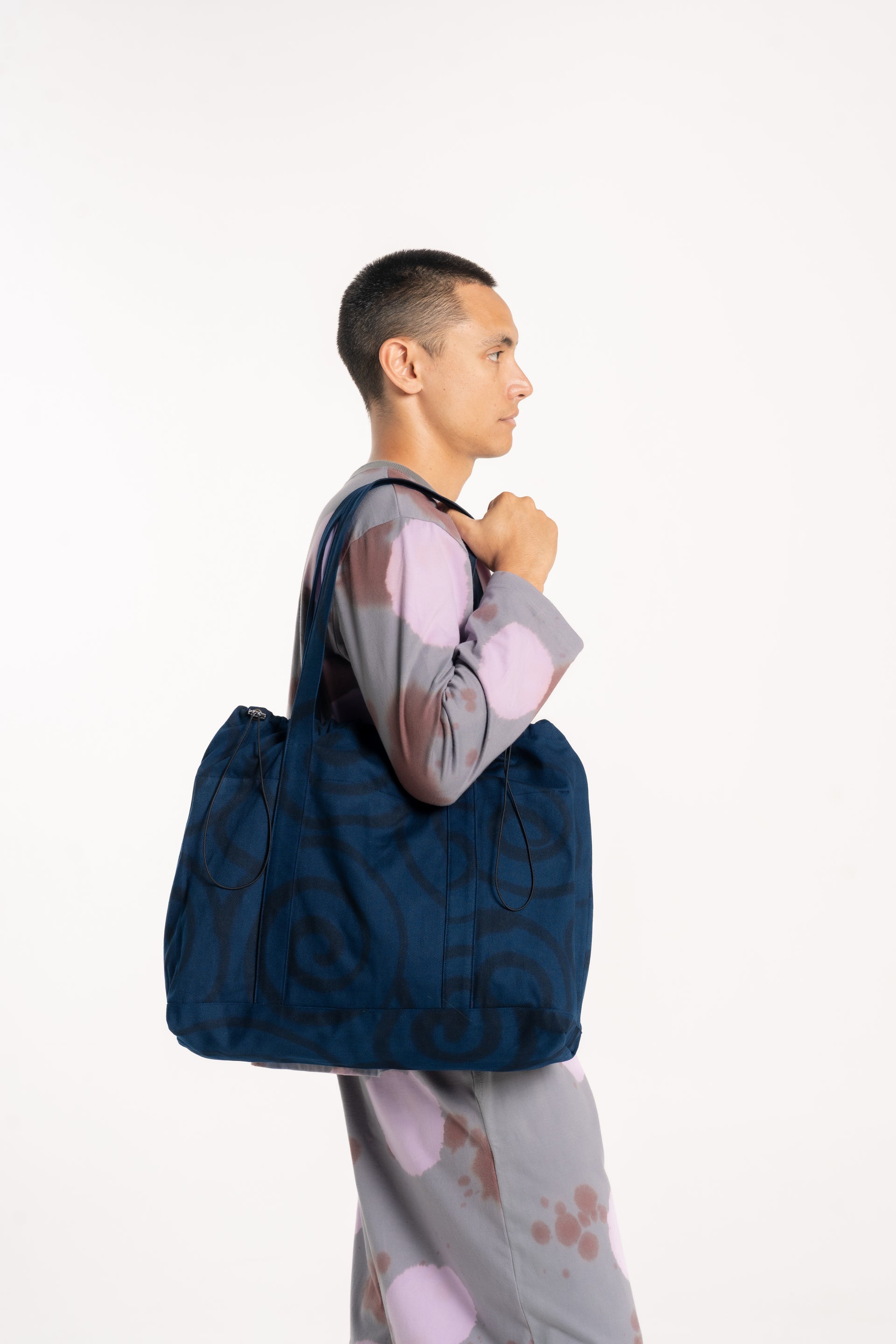 Midnight Swirl Beach Bag