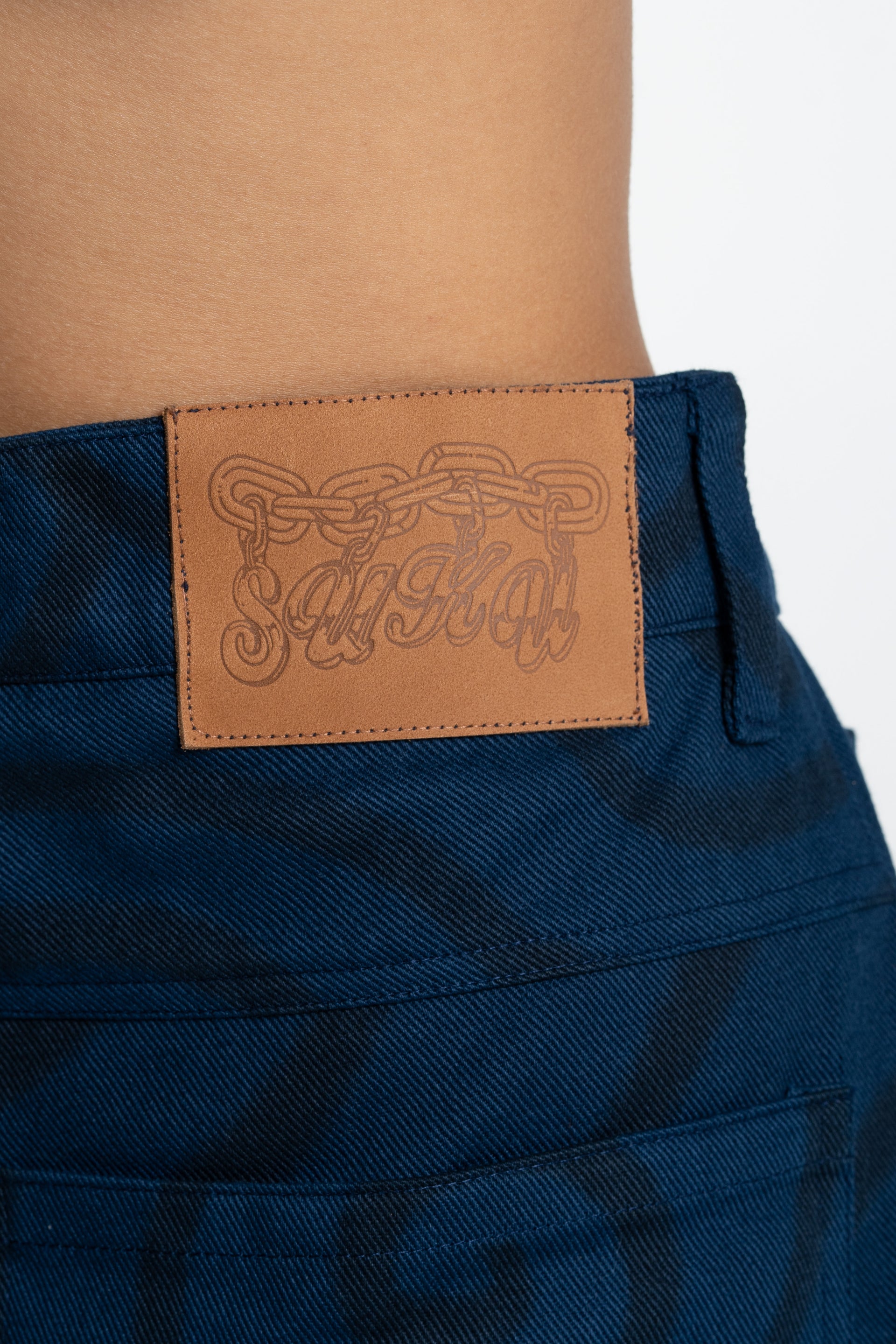 Midnight Swirl Wide Leg Denim Pants