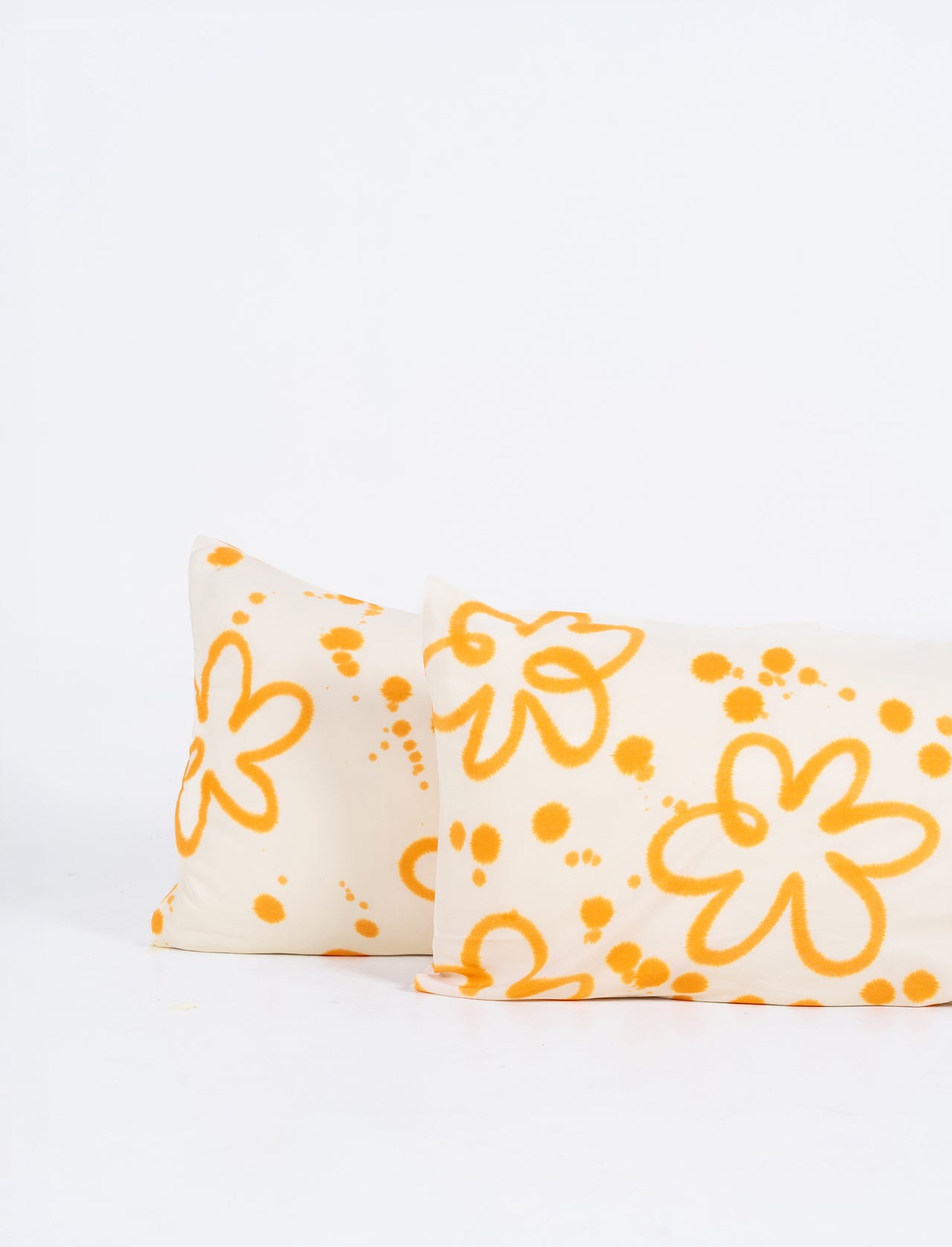 Orange Poppy Bamboo Pillowcase Set