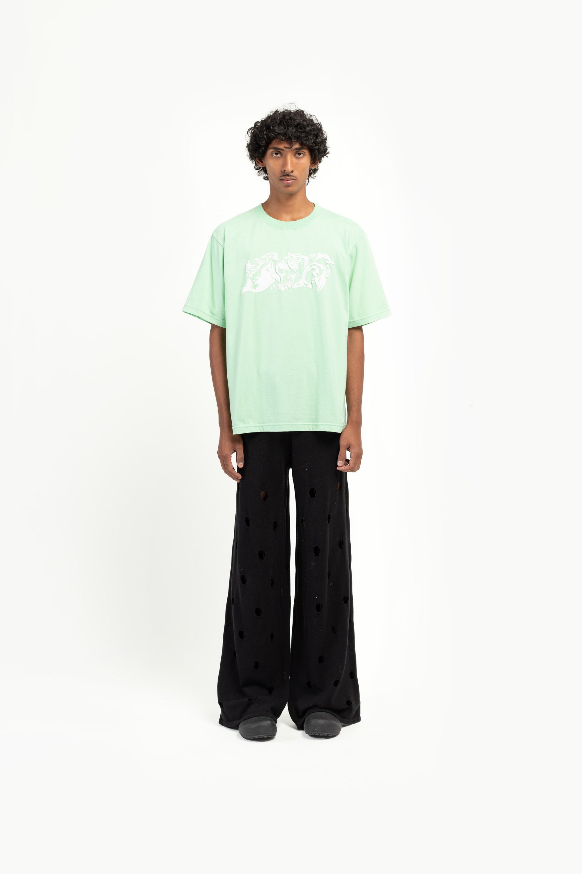 Lime Dolphin Oversized Tee
