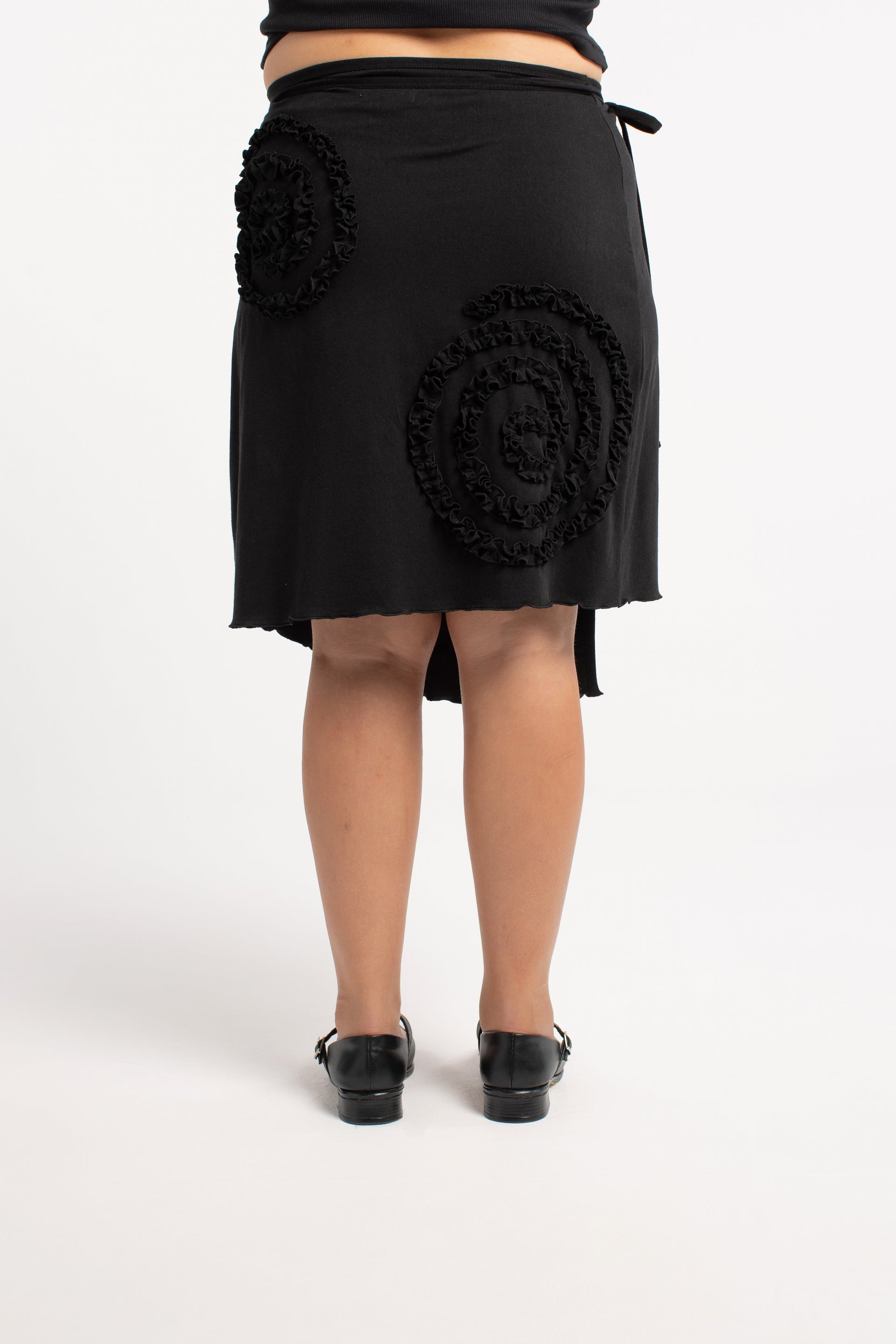 Ebony Frill Spiral Skirt