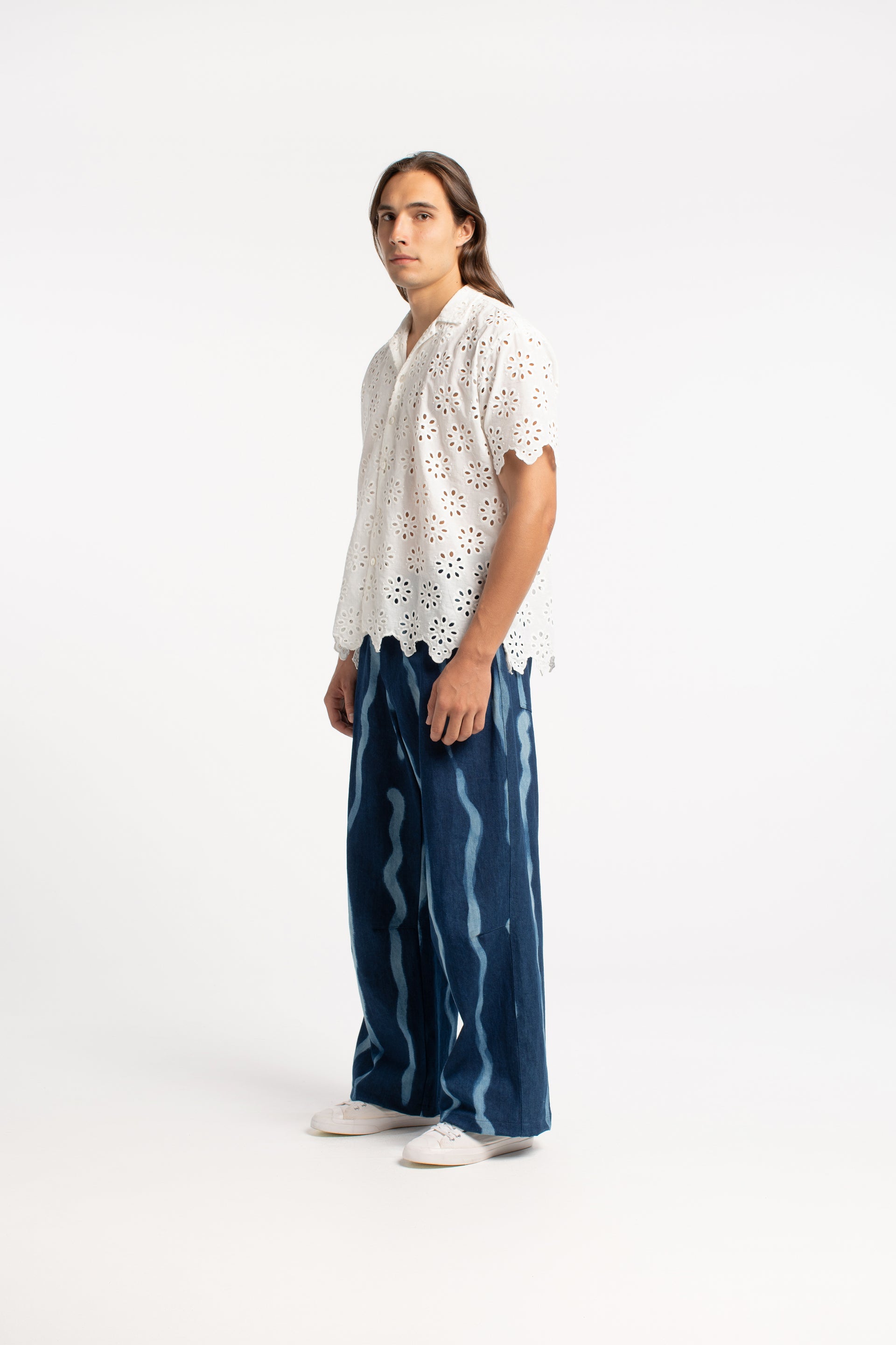 Cotton Anglaise Boxy Shirt