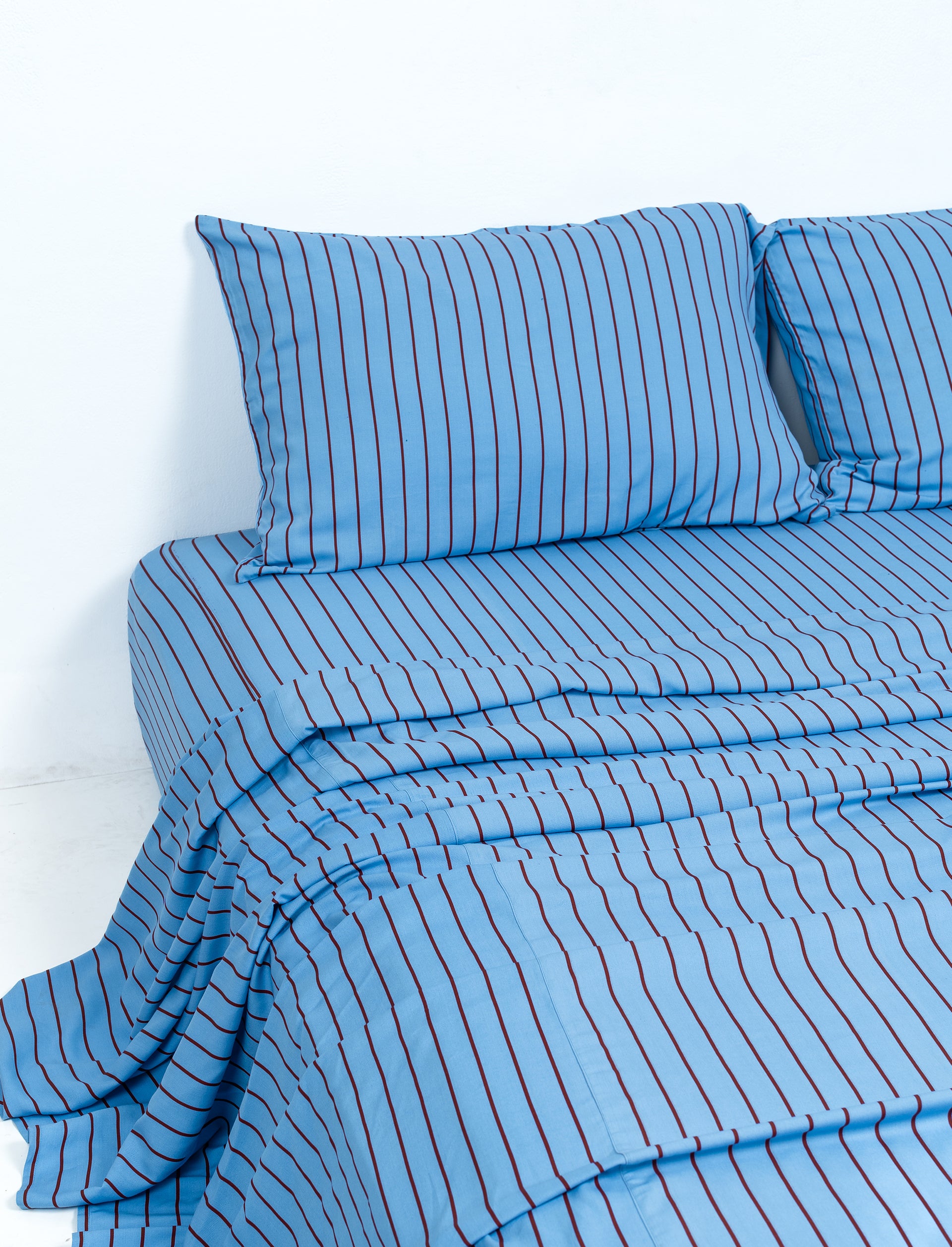Blueberry Stripe Fitted Sheet