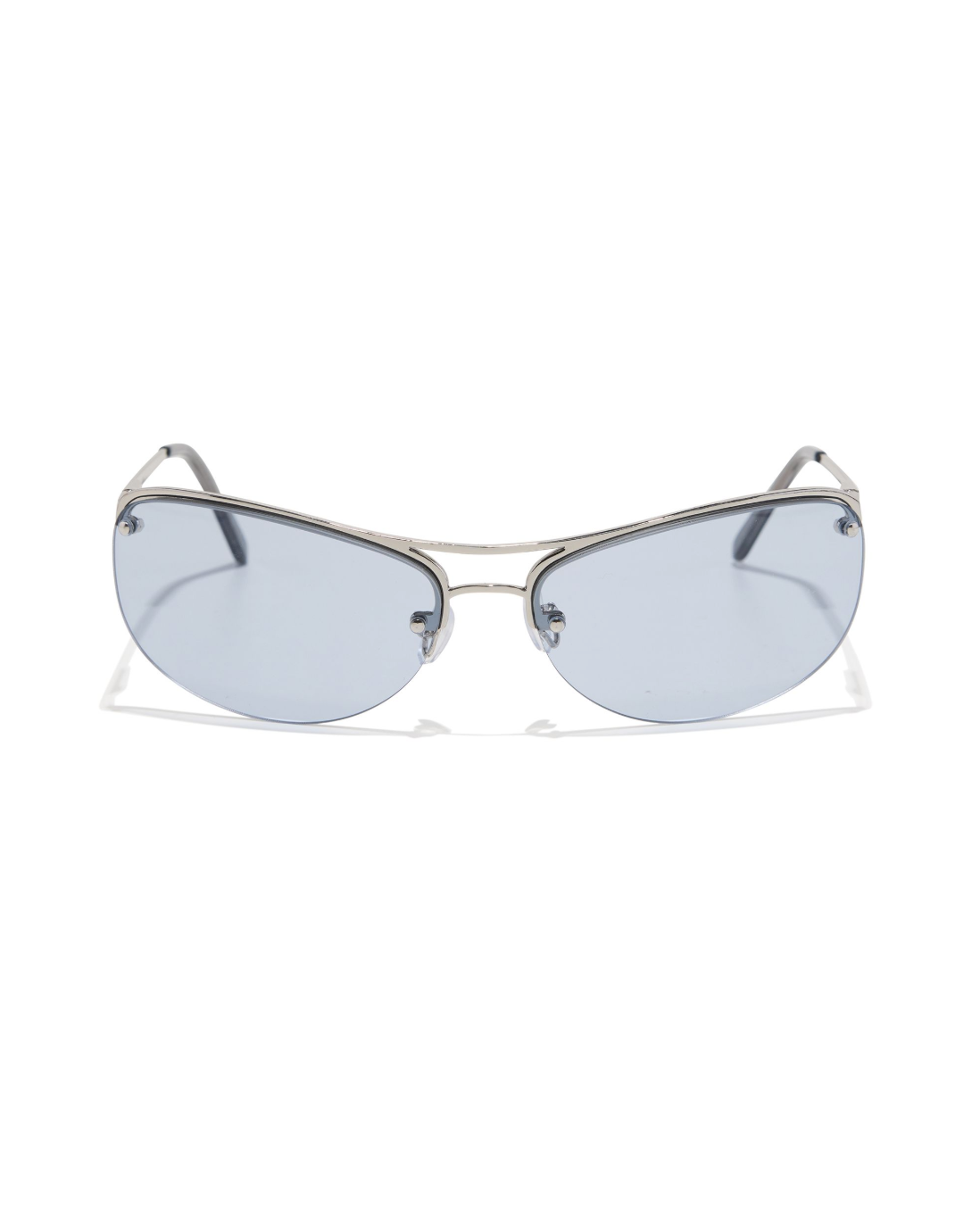 Szade Frame: Slim - Polished Silver / Periwinkle