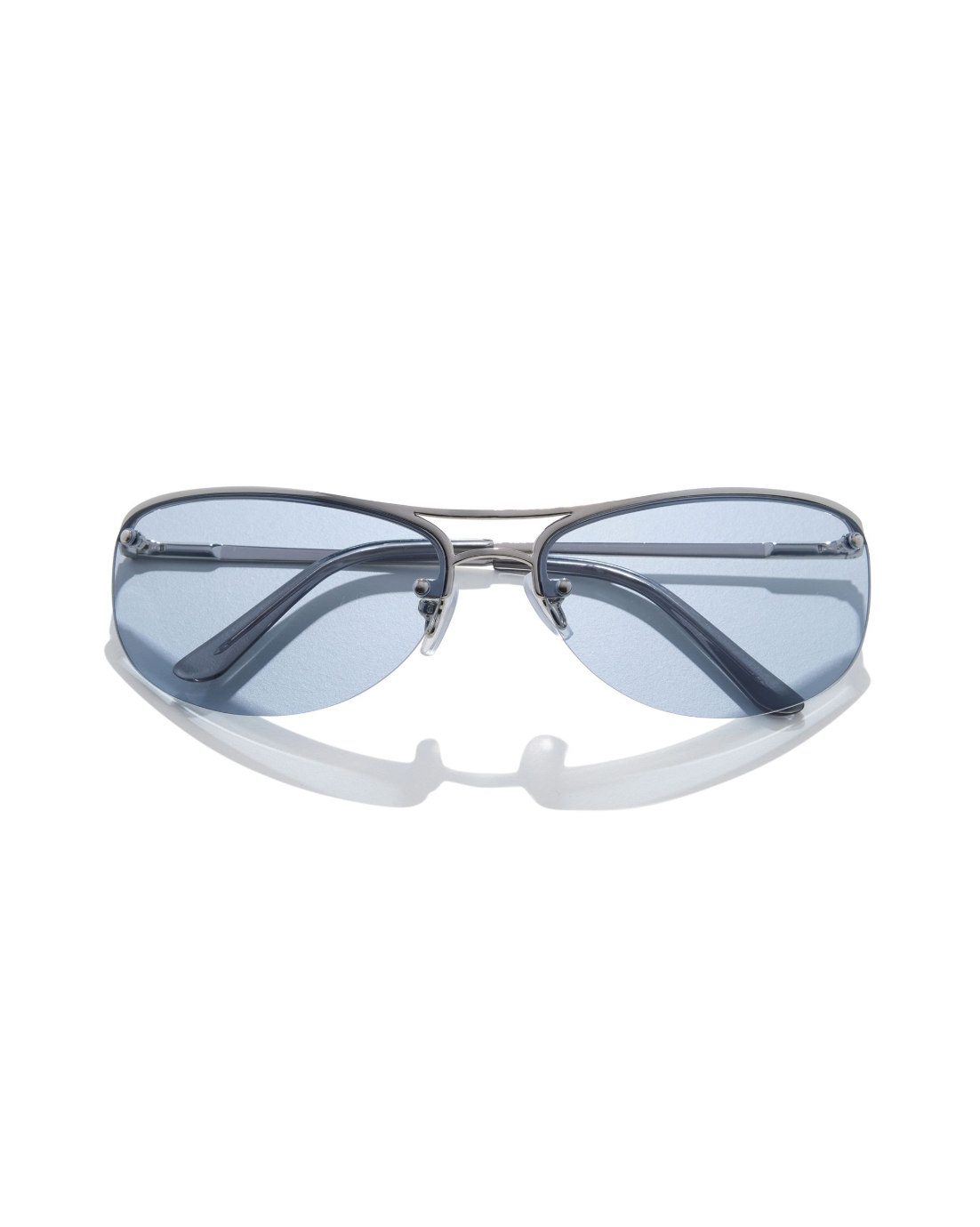 Szade Frame: Slim - Polished Silver / Periwinkle