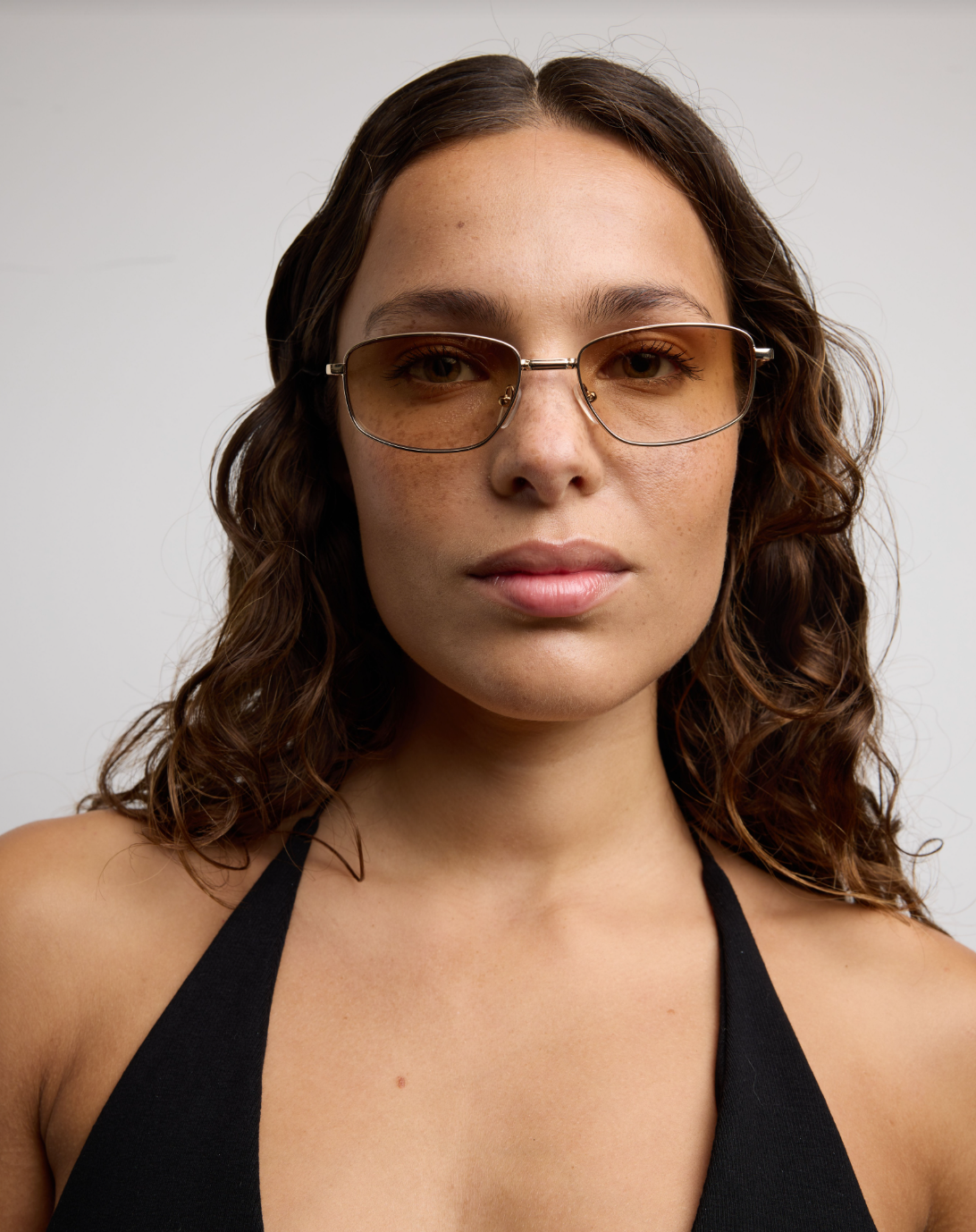 Szade Frame: Lee - Polished Gold / Amber