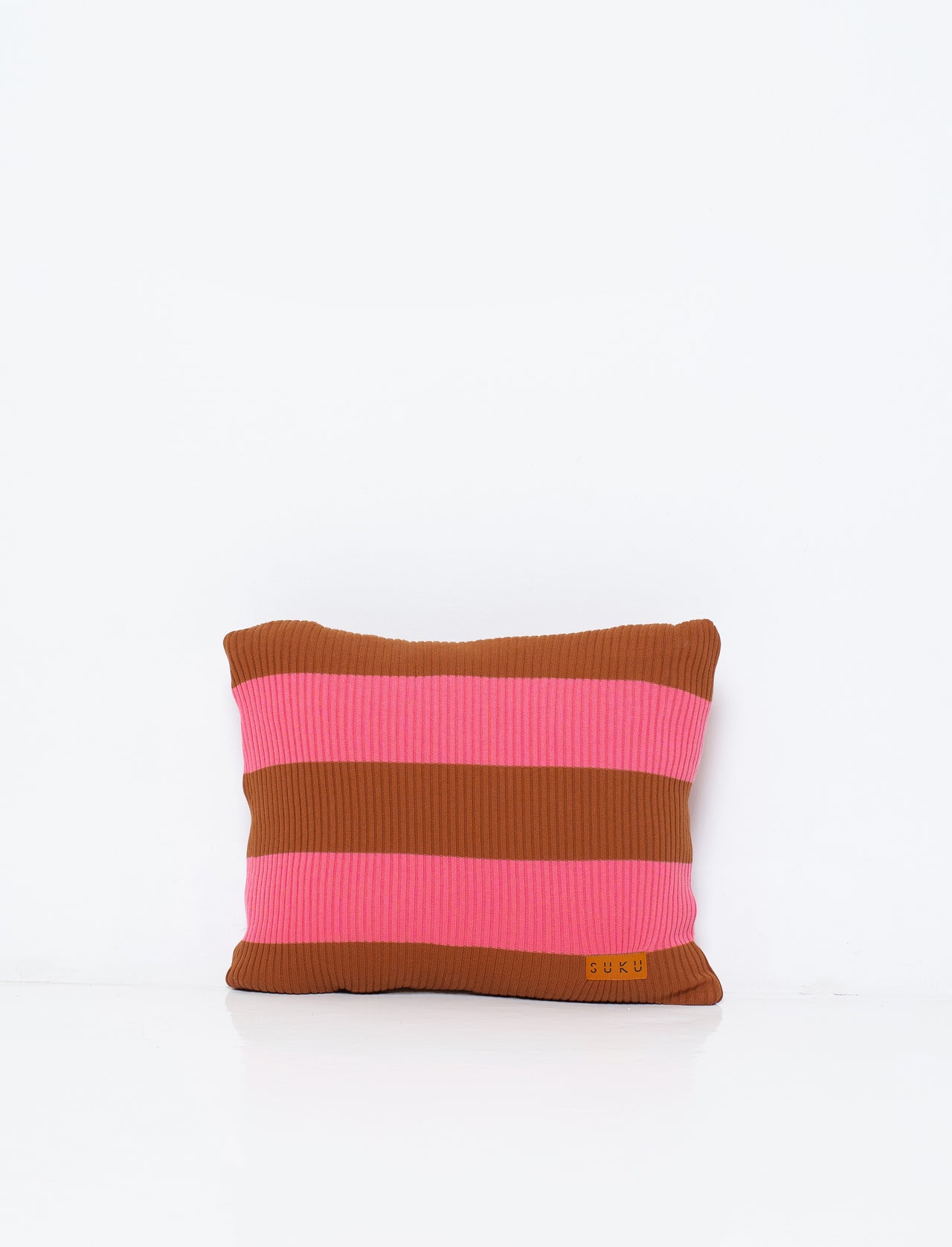 Spicy Ribbed Square Cushion