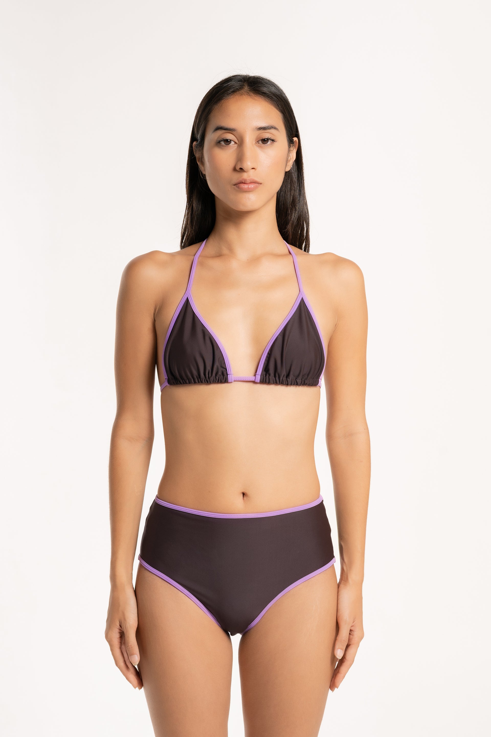 Choc Lilac High Waisted Bottom
