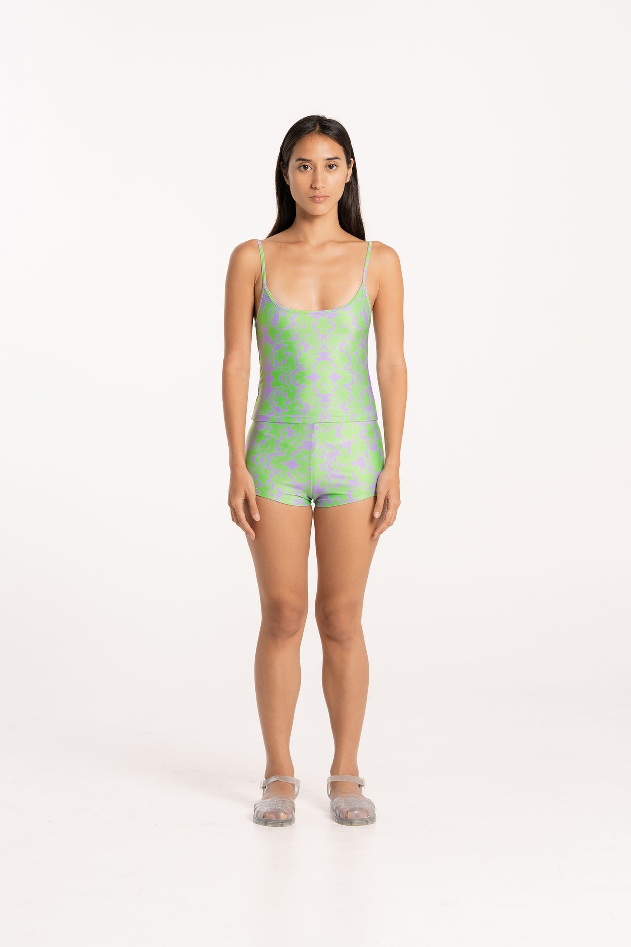 Acid Flower Tankini Top
