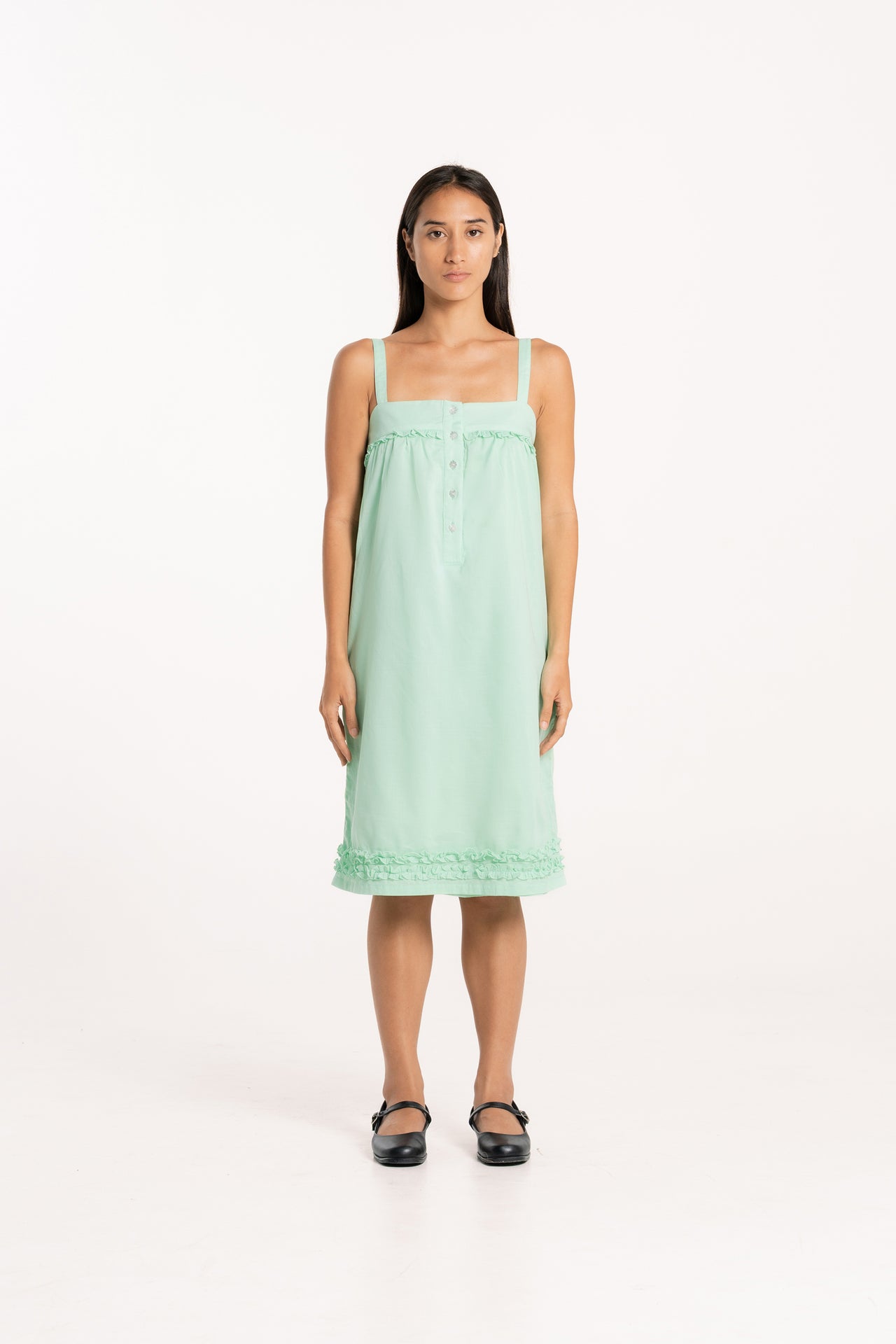 Mint Flower Pinafore Dress