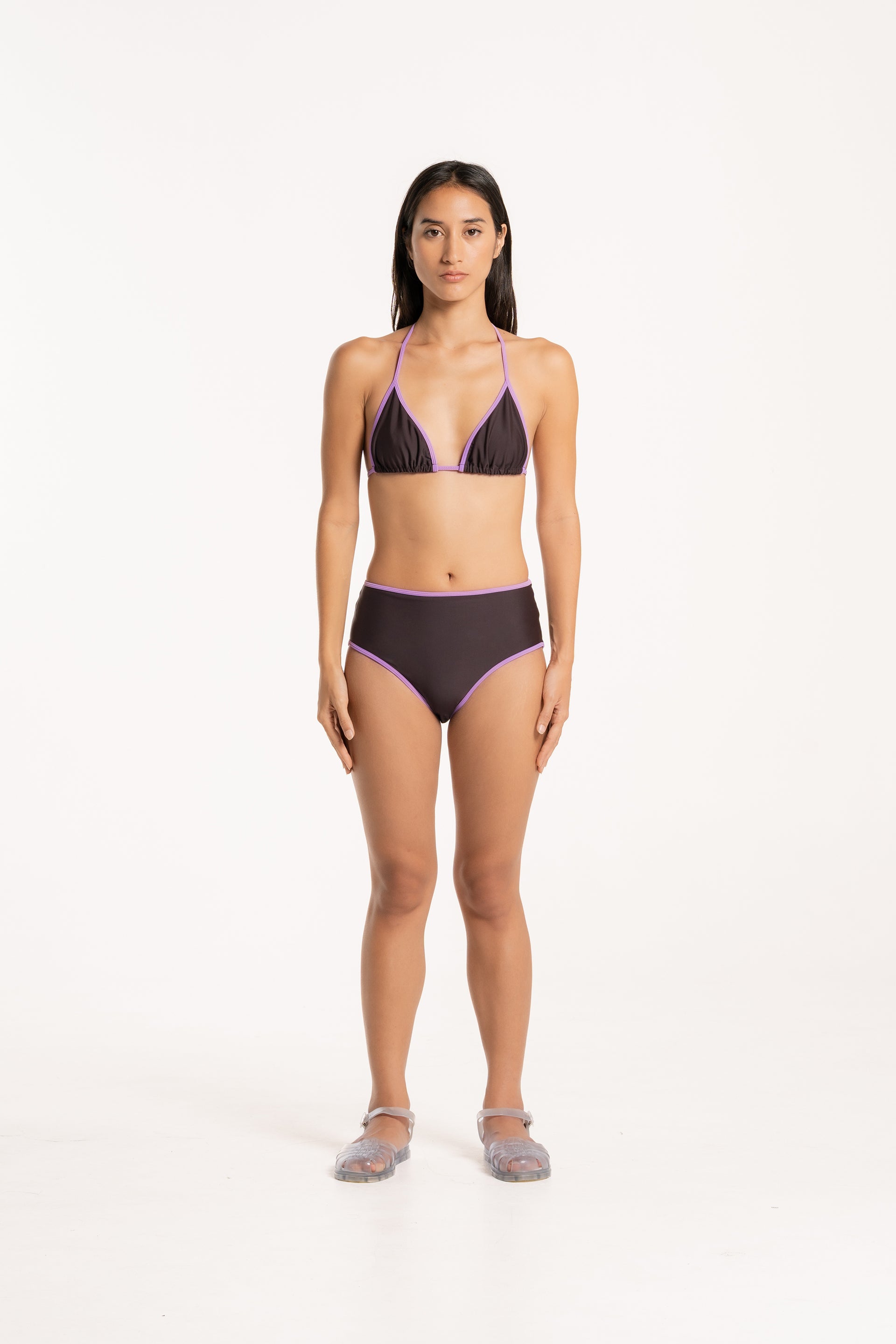 Choc Lilac High Waisted Bottom