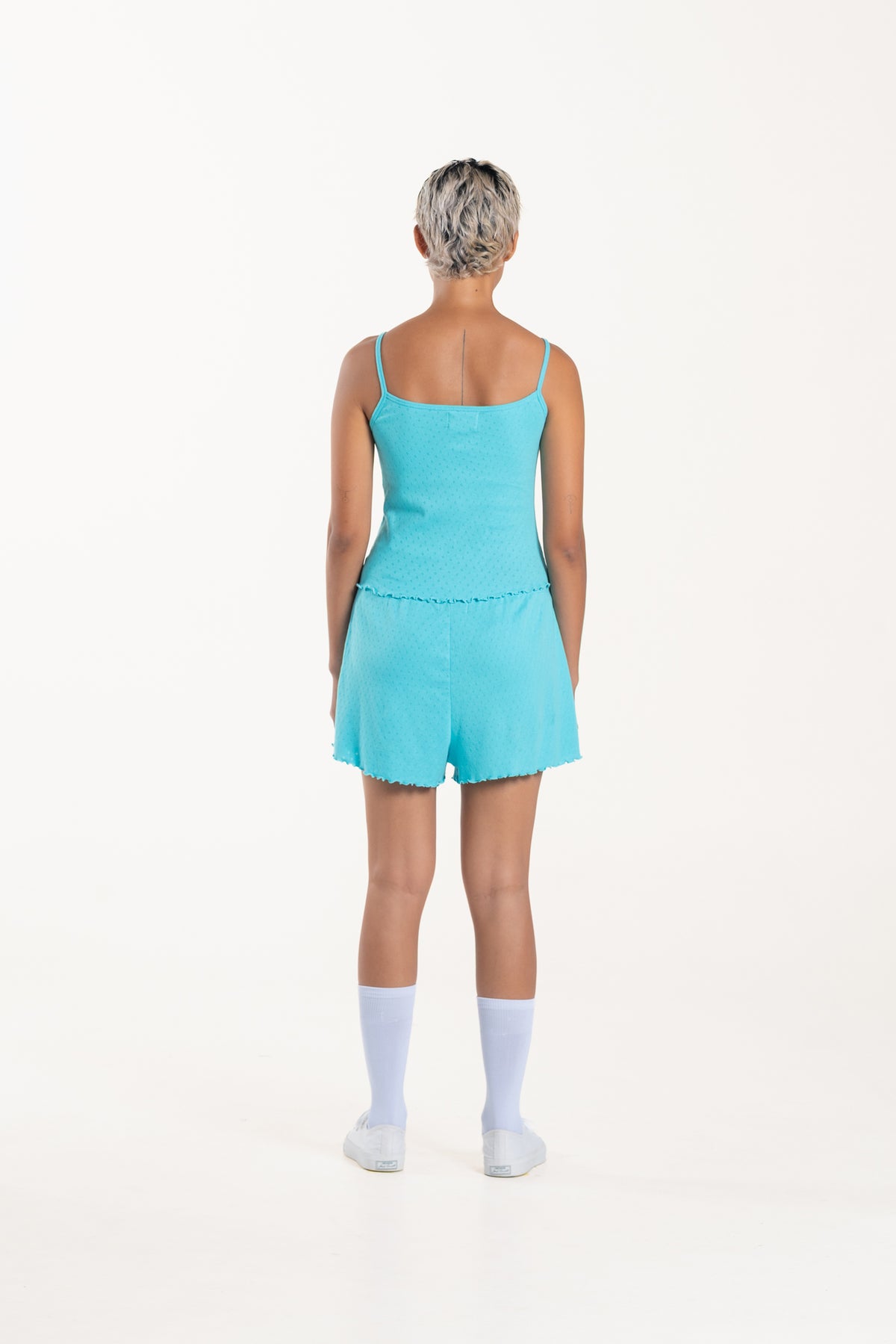 Aqua Mini Pointelle Short