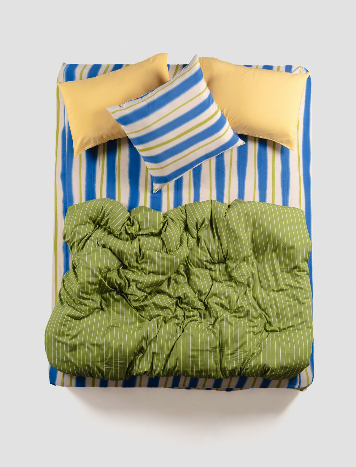 Painted Stripe, Matcha, Oat