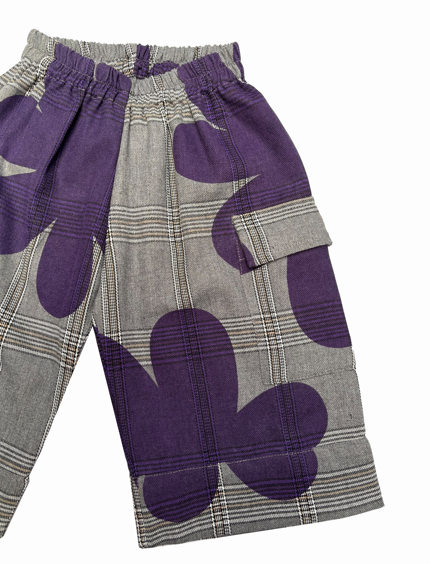 Purple Scribble Kids Flannelette Pants