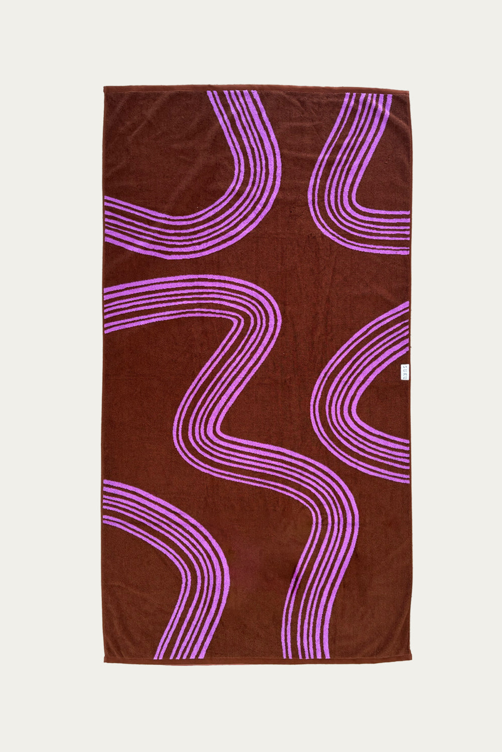 Purple Flux Beach Towel