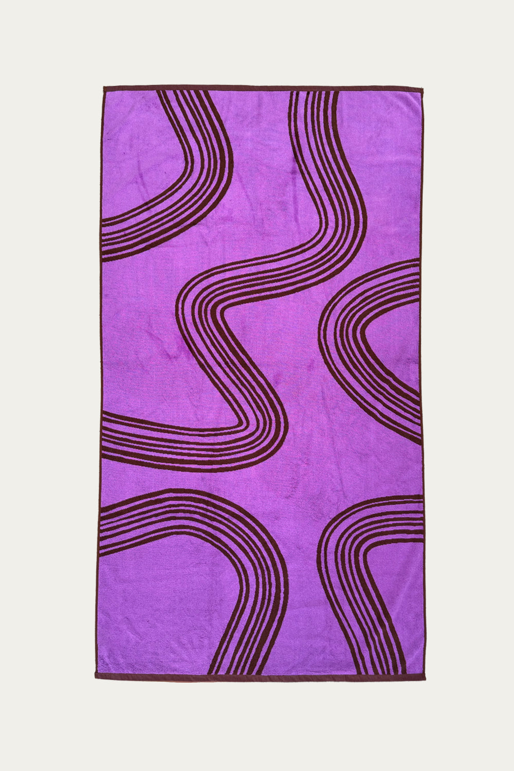 Purple Flux Beach Towel