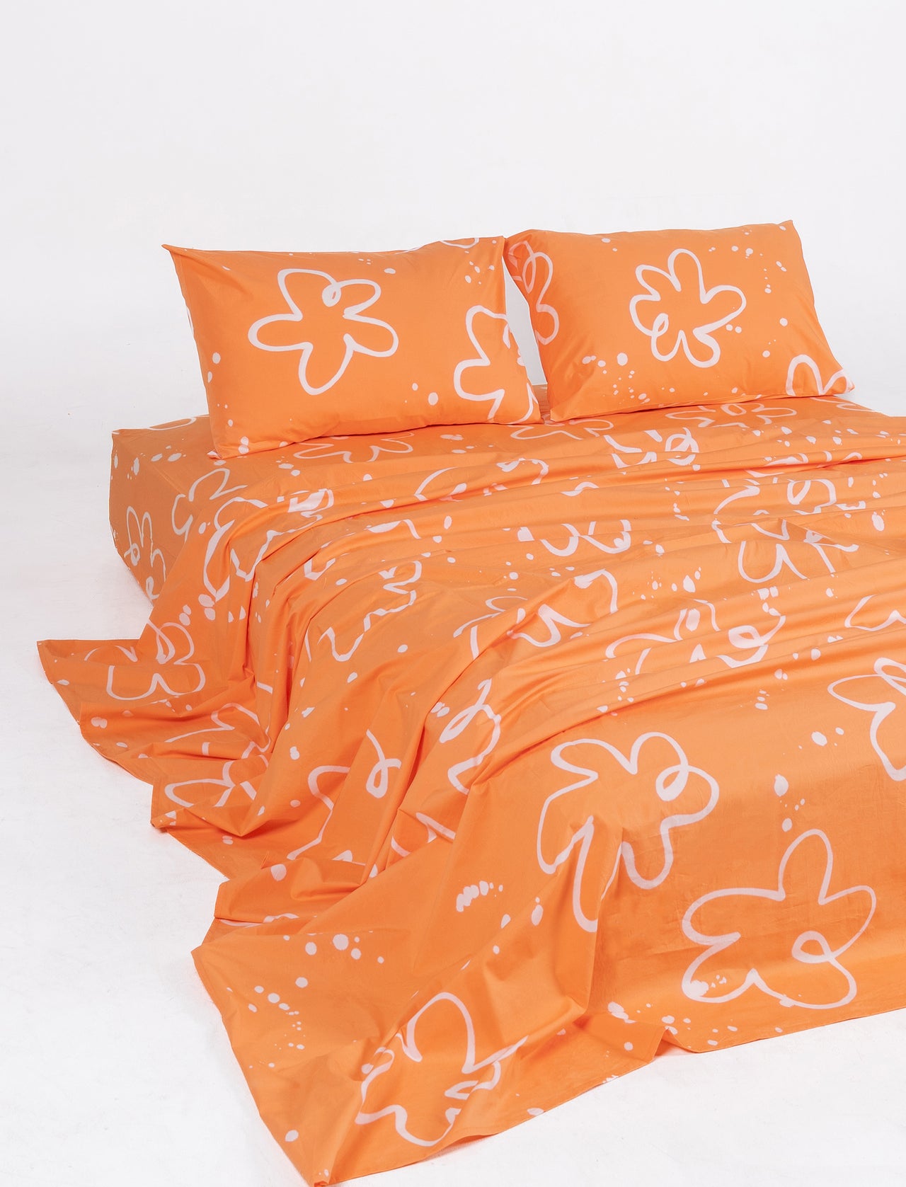Marigold Cotton Flat Sheet