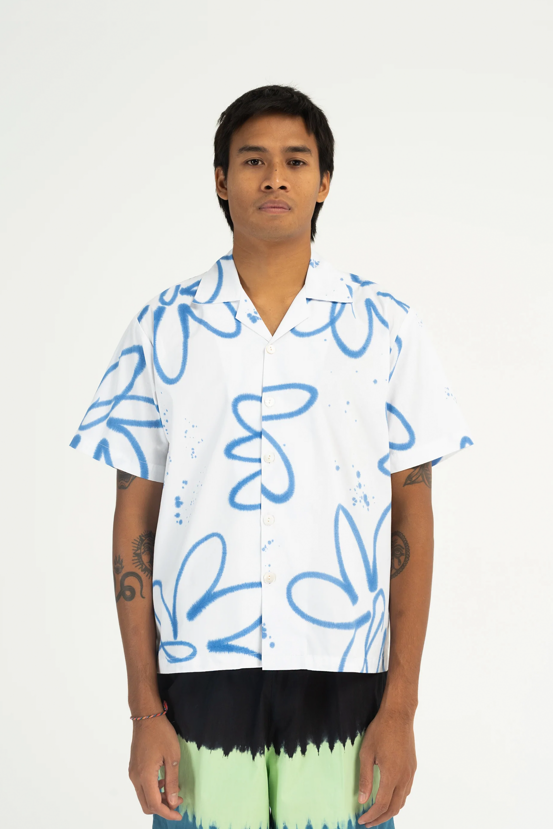 Blue Poppy Holiday Shirt