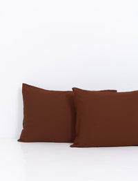 Choc Bamboo Pillowcase Set