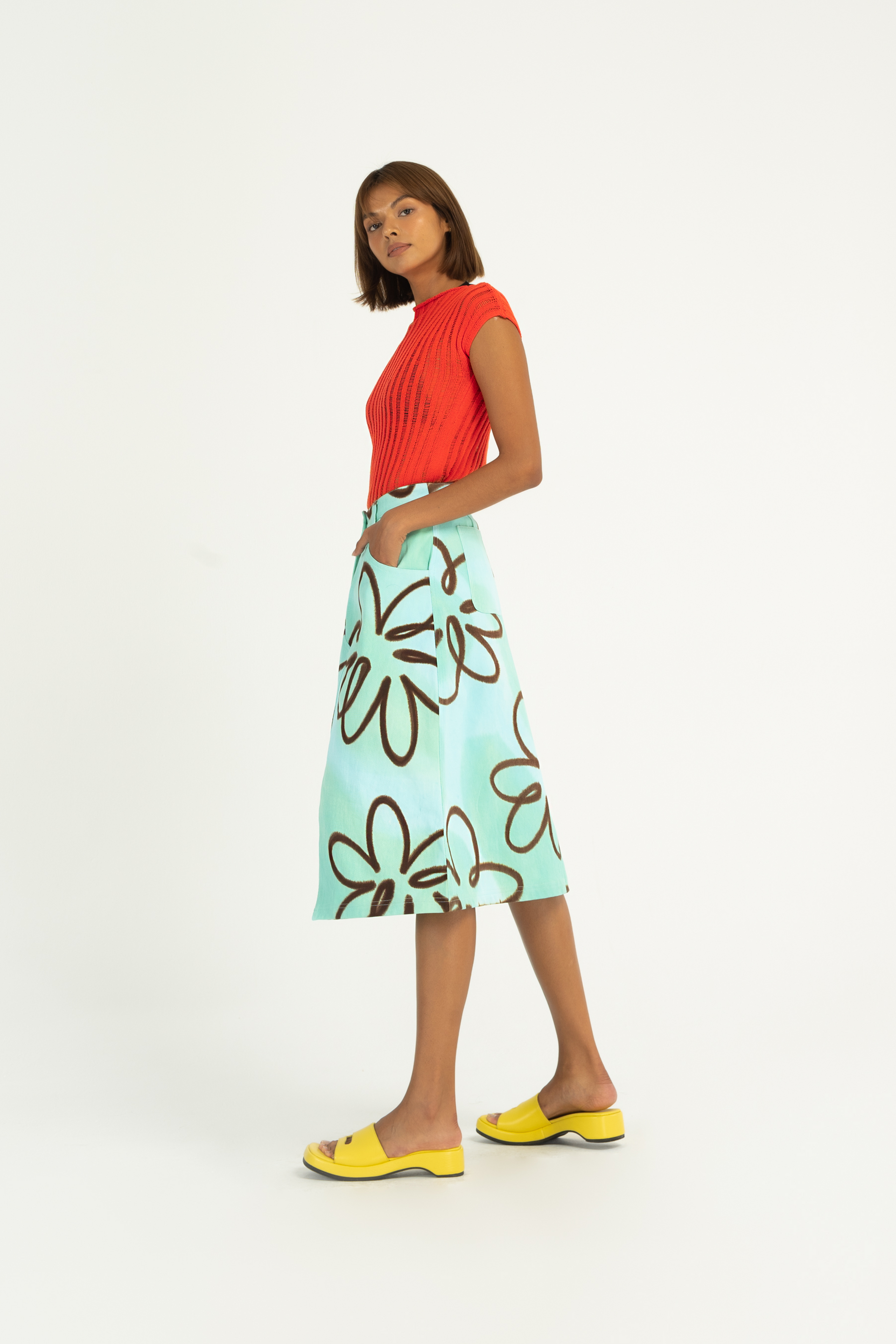 Frangipani Maxi Skirt