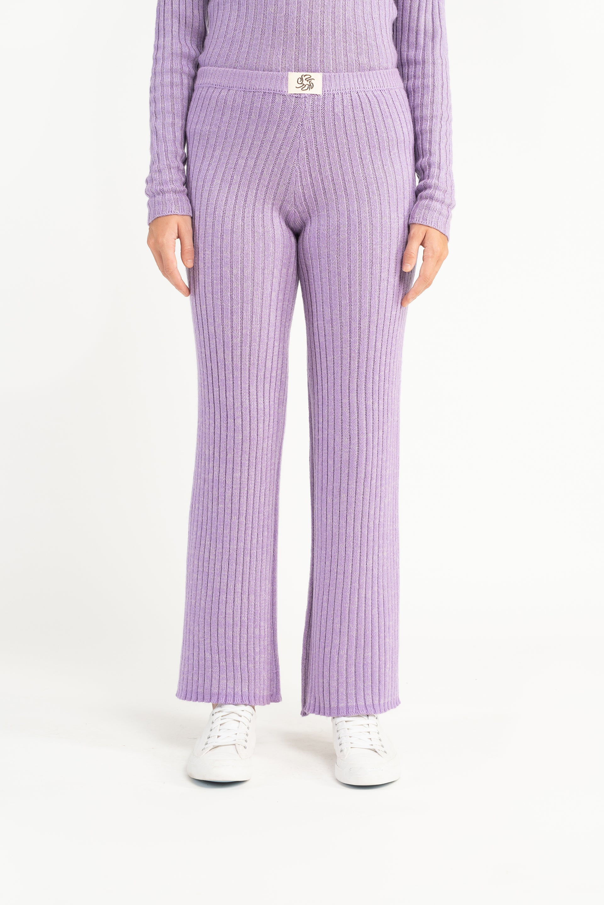 Purple Rib Lounge Pant