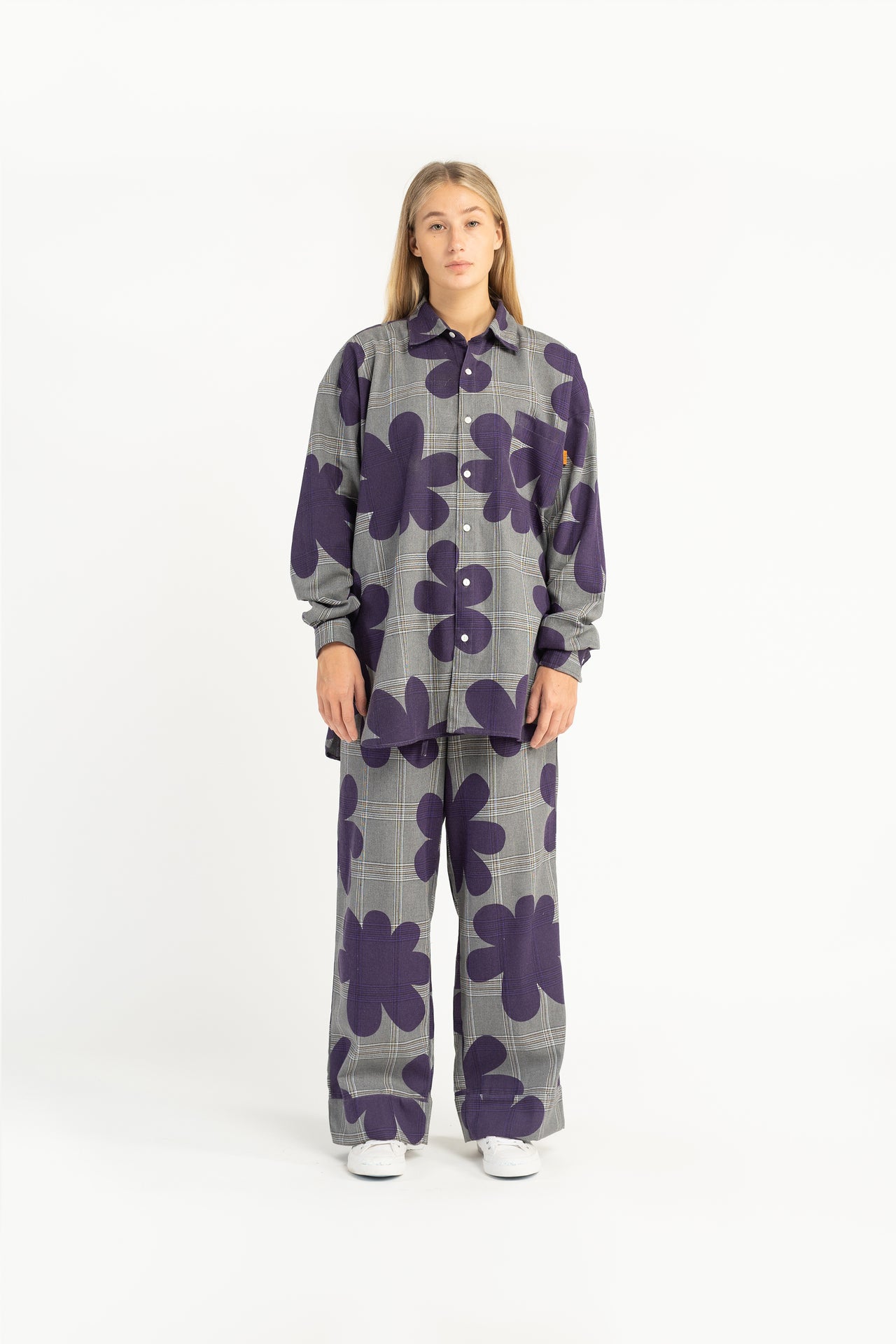 Purple Scribble Flannelette Pyjamas