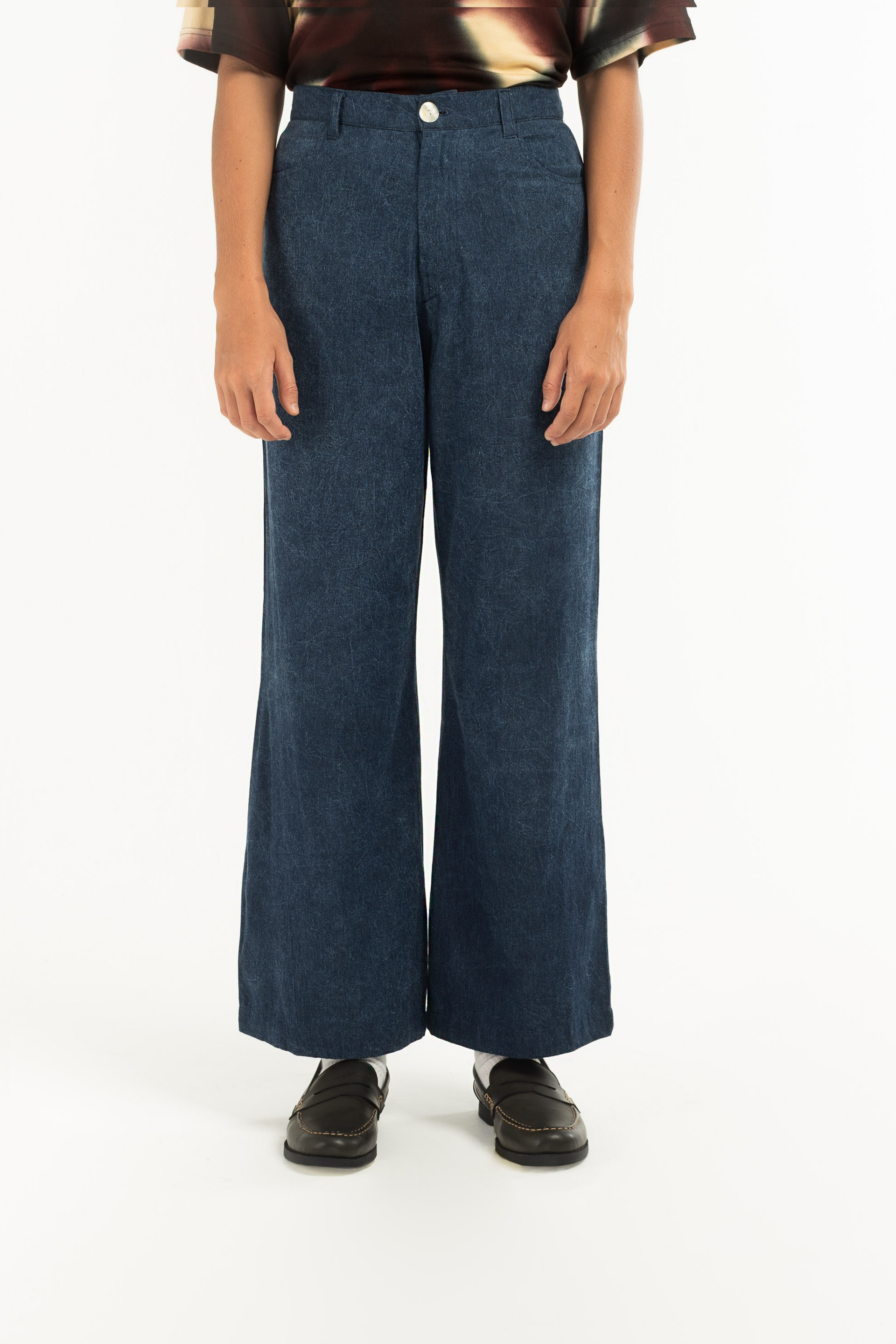 Stonewash Wide Leg Pants