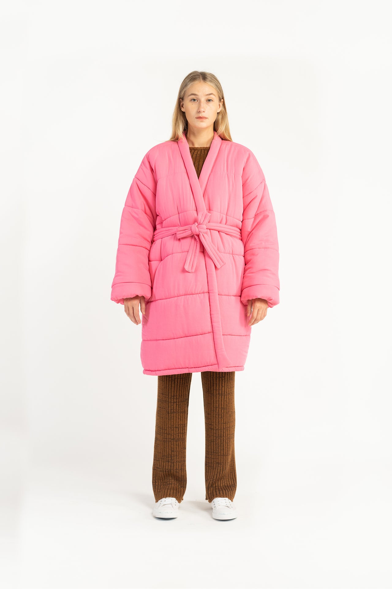 Watermelon Quilted Robe Puffer