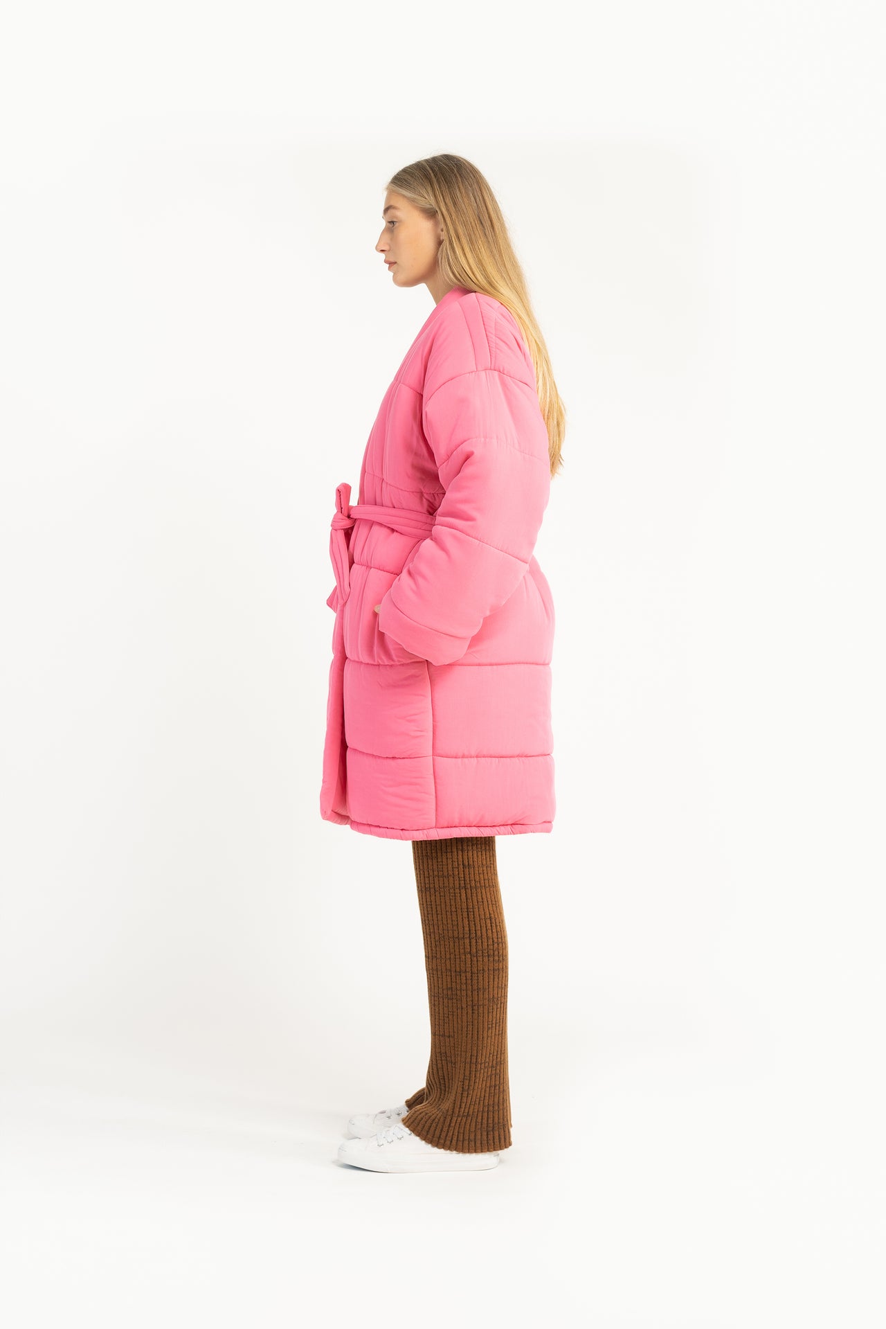 Watermelon Quilted Robe Puffer