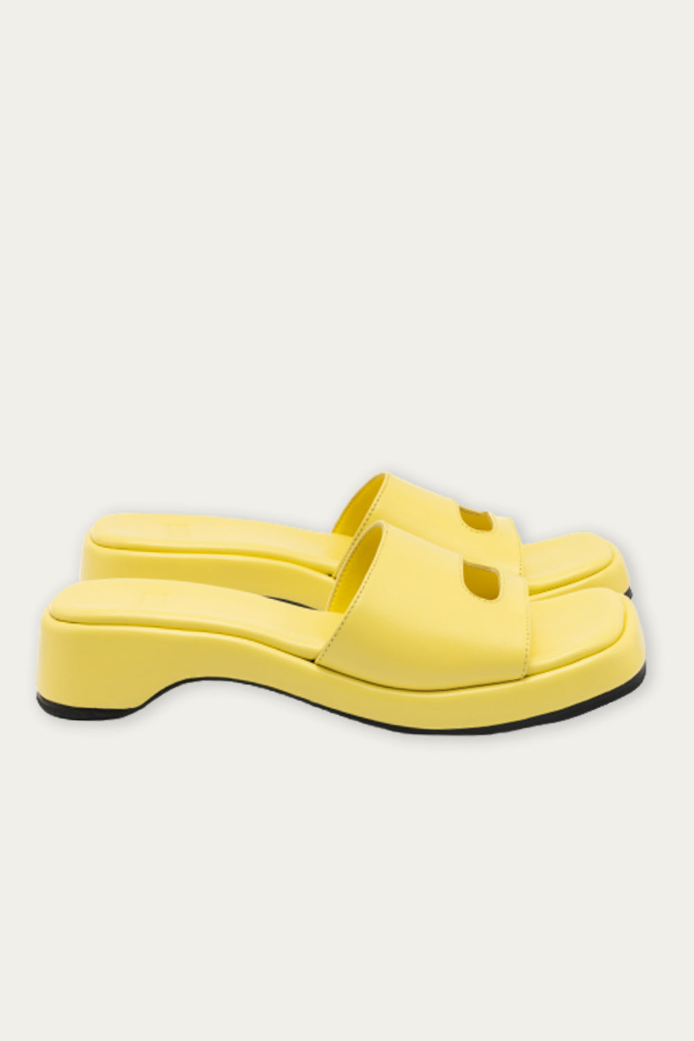 The Yellow Leather Mule